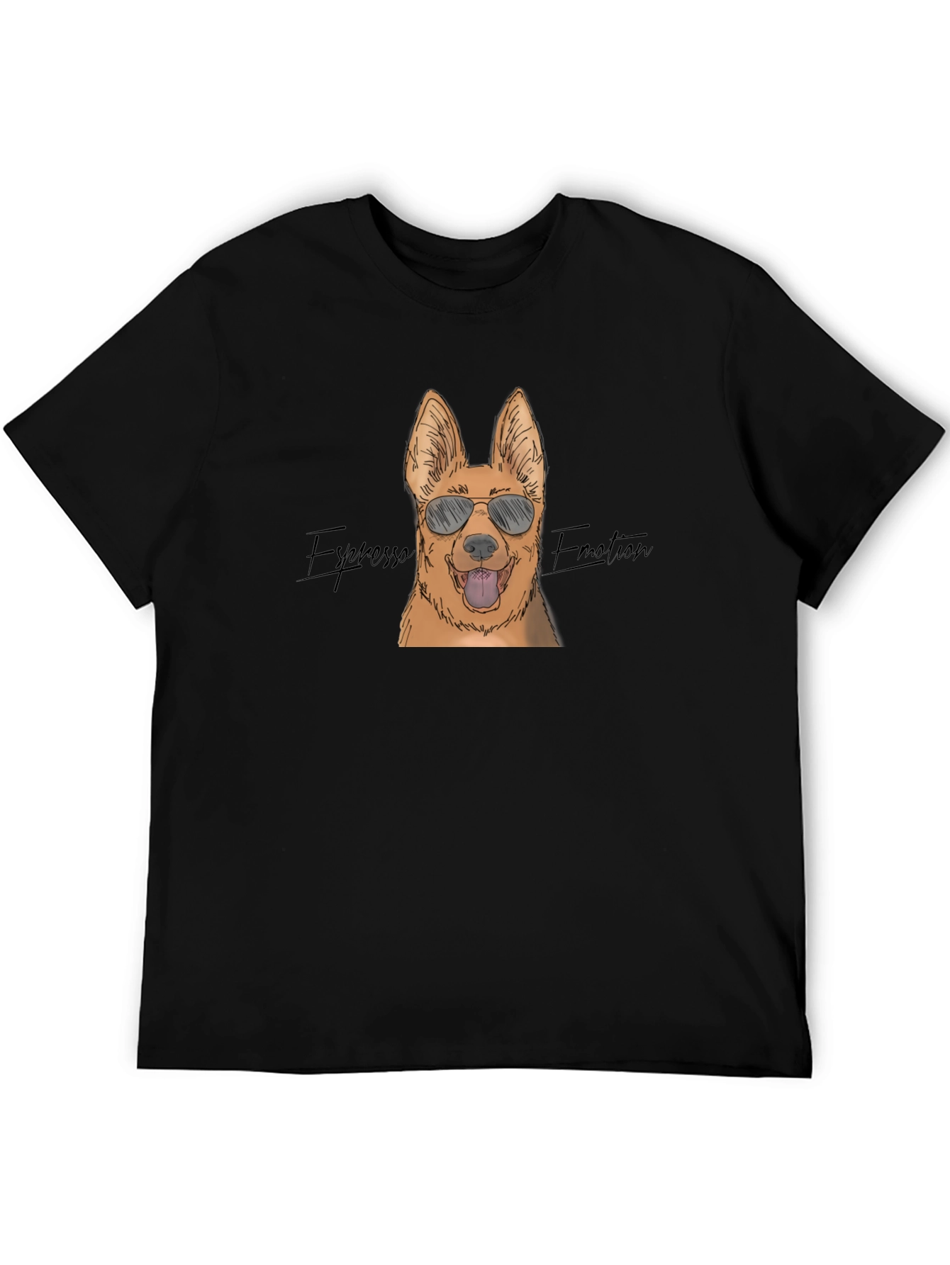 Cool Dog T-Shirt - Espresso Emotion Graphic Tee