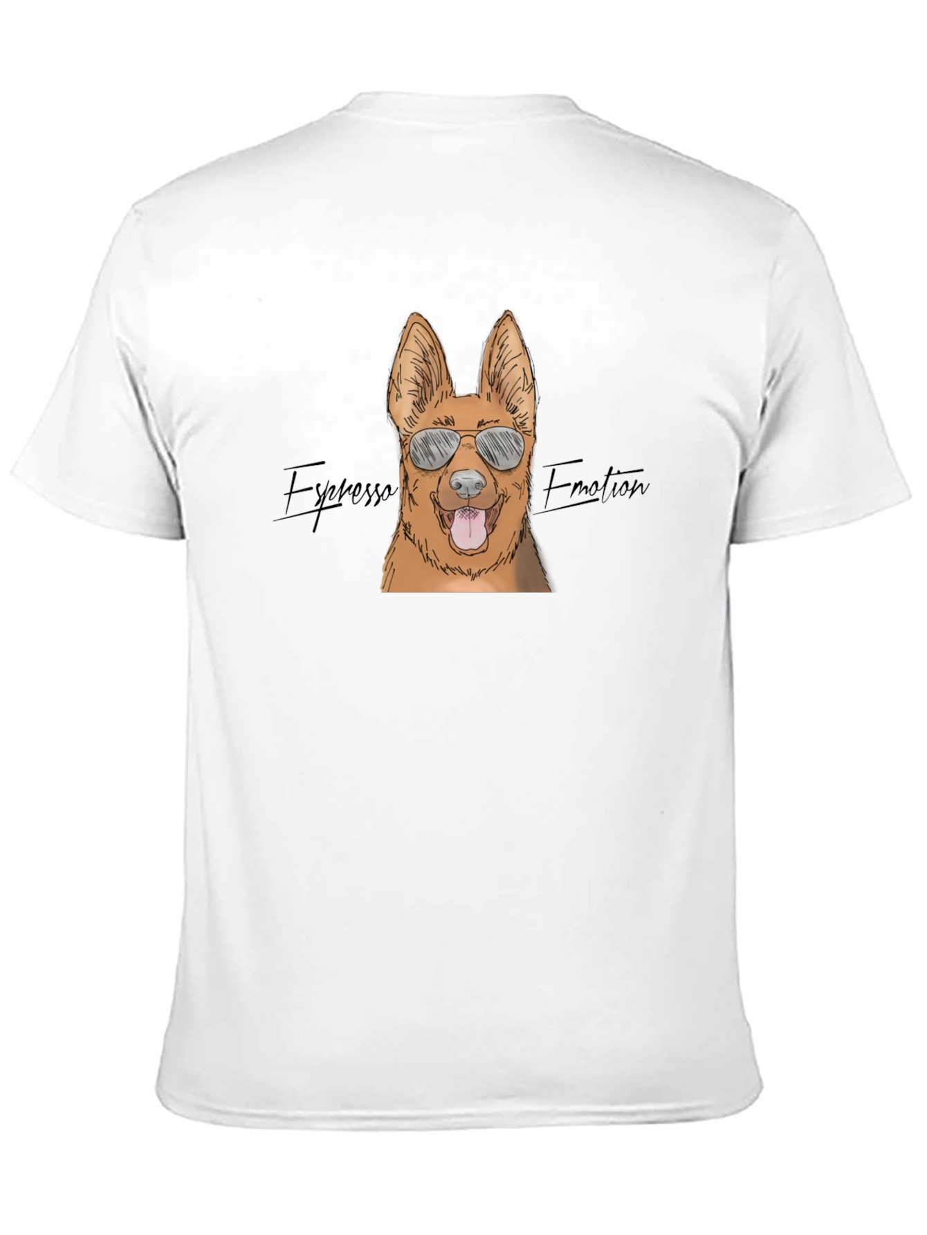 Cool Dog T-Shirt - Espresso Emotion Graphic Tee