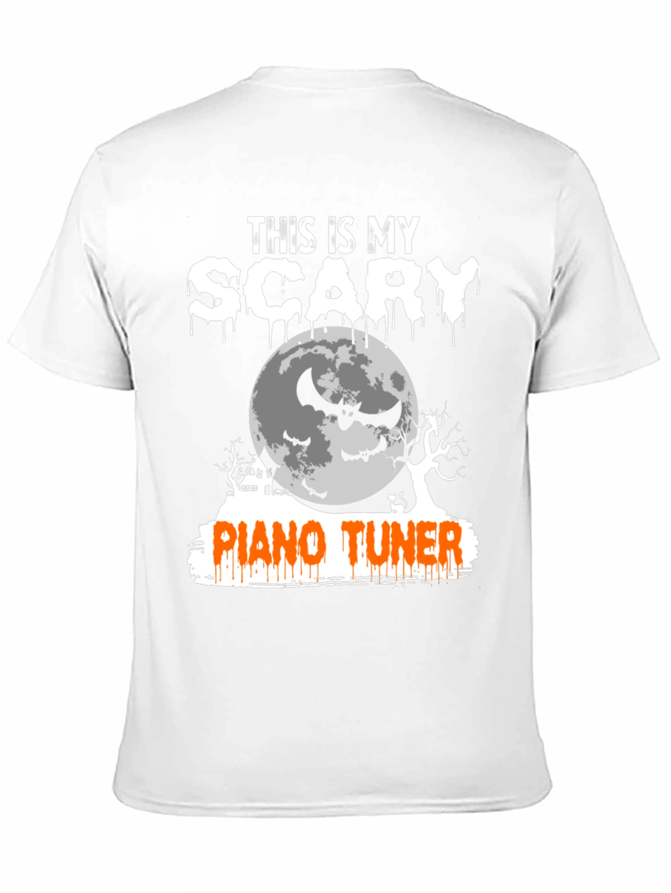 Scary Piano Tuner Halloween T-Shirt