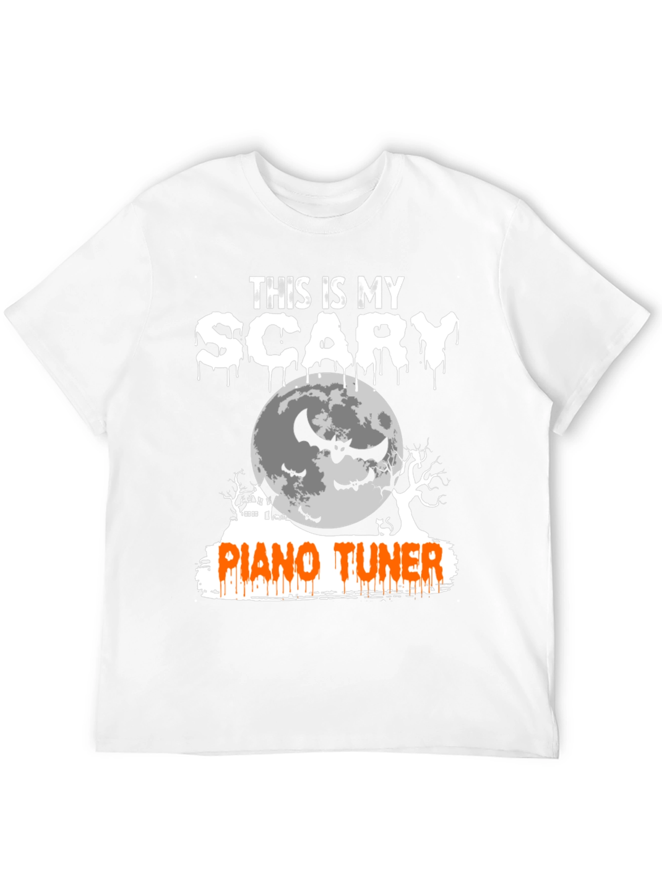 Scary Piano Tuner Halloween T-Shirt