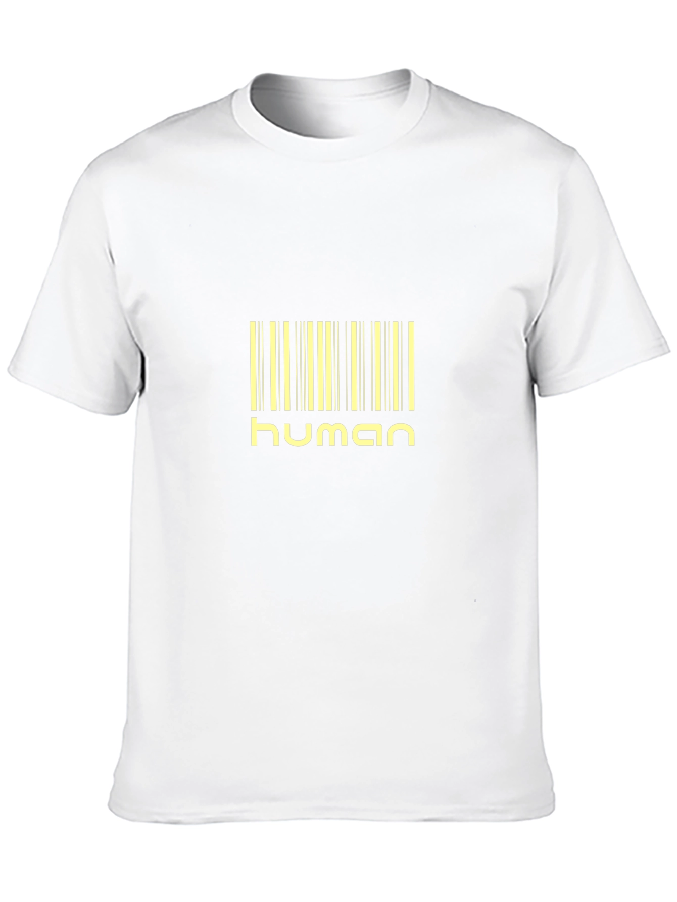 Human Barcode Black T-Shirt