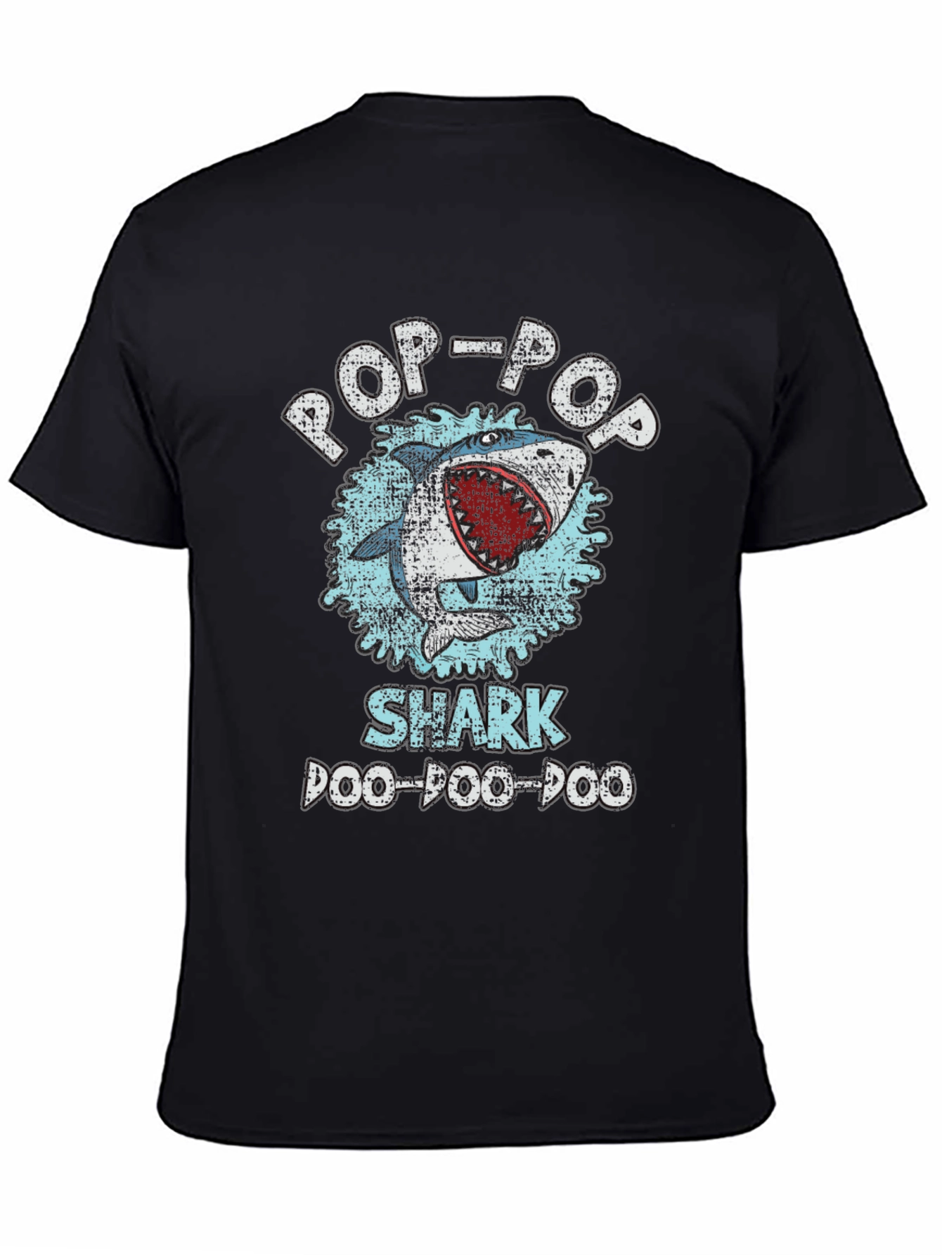 Pop-Pop Shark Doo-Doo-Doo Graphic T-Shirt