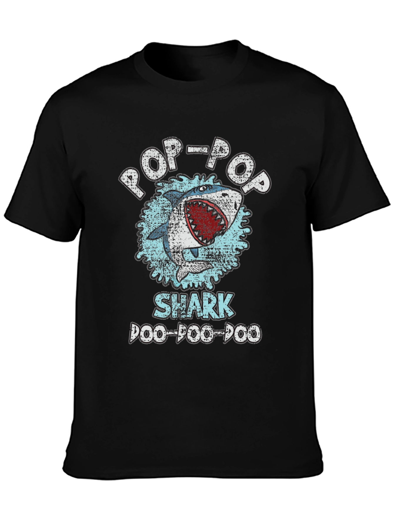 Pop-Pop Shark Doo-Doo-Doo Graphic T-Shirt