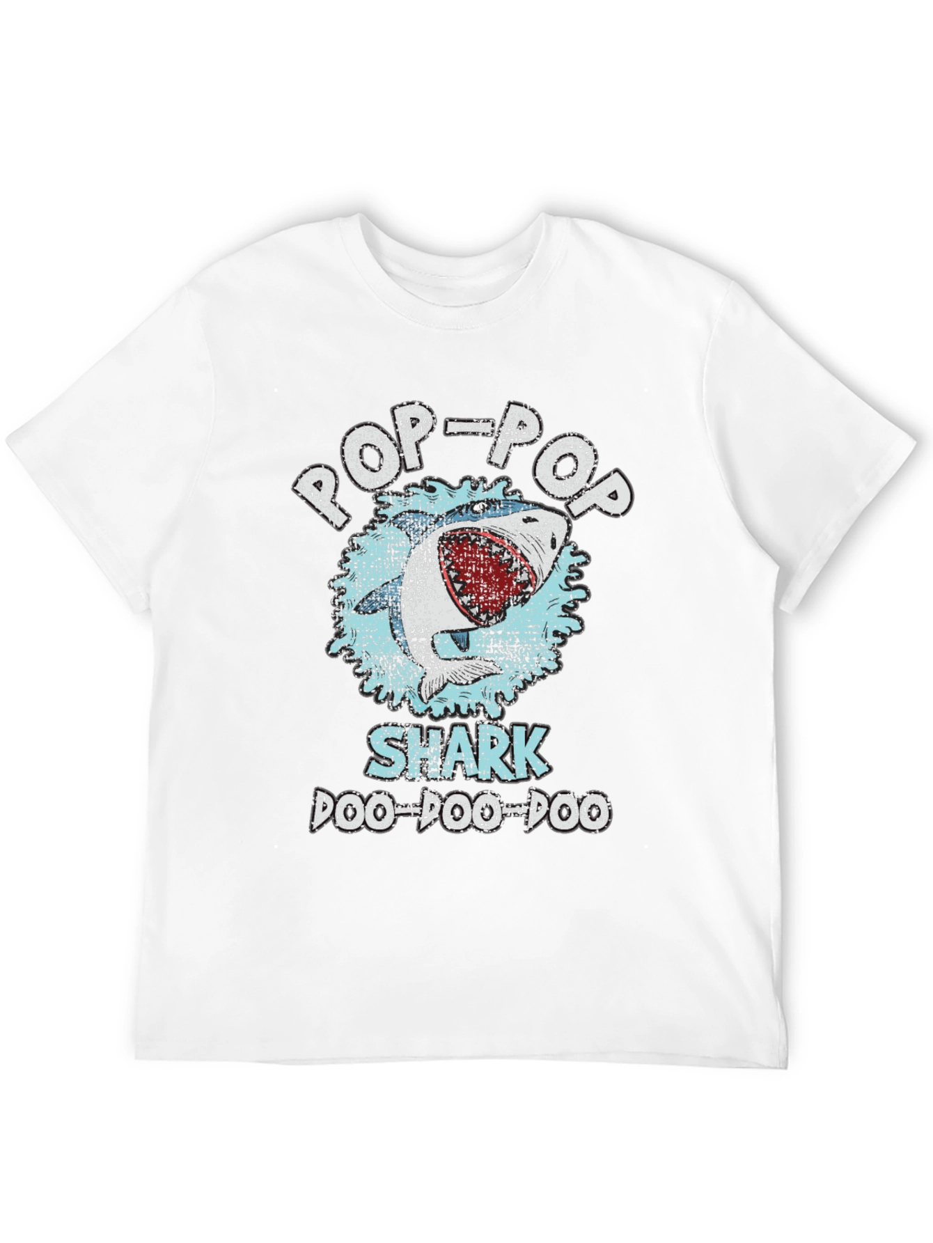 Pop-Pop Shark Doo-Doo-Doo Graphic T-Shirt