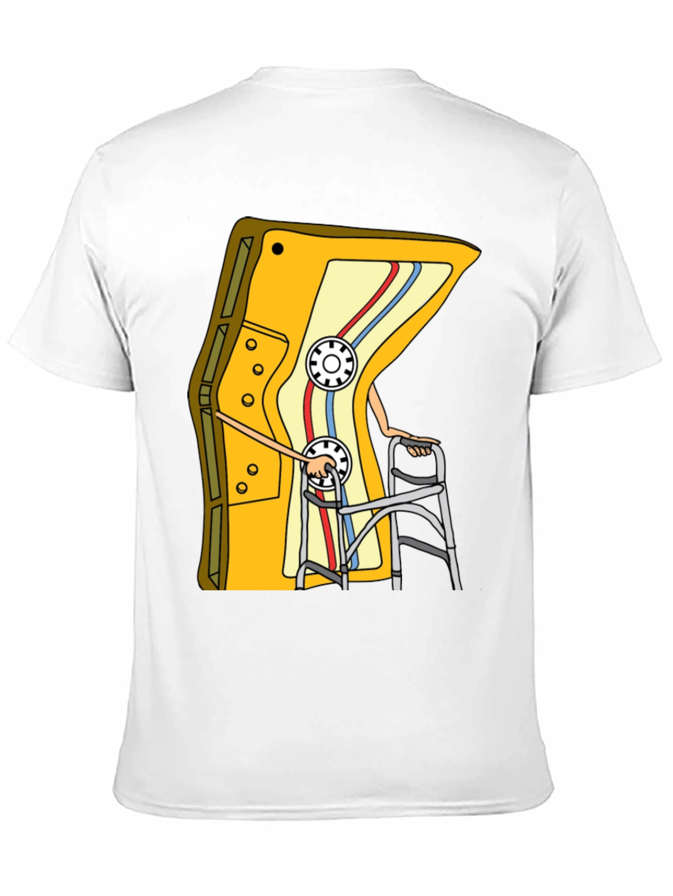 Cassette Tape Walker Graphic Tee - Retro Style Shirt