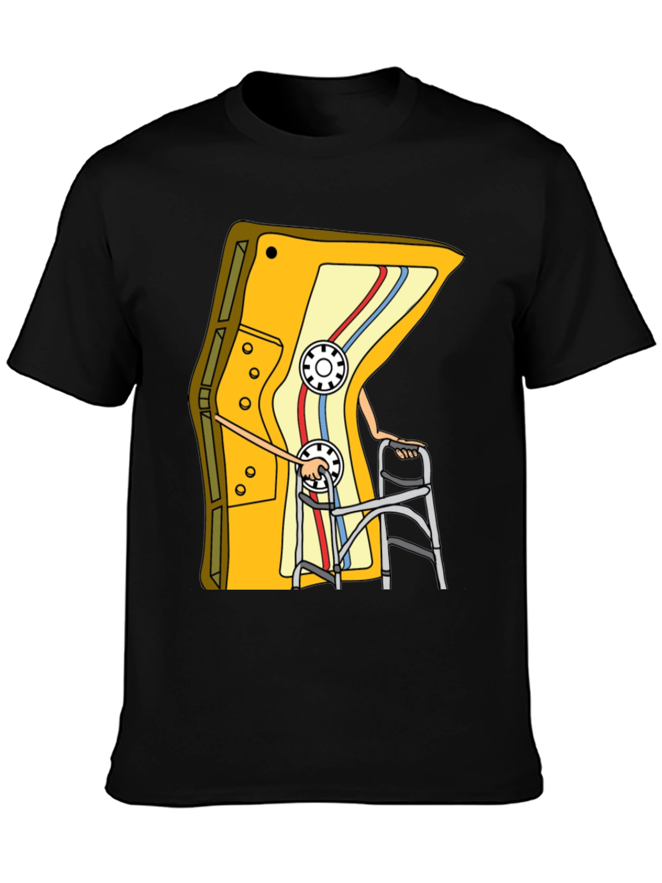 Cassette Tape Walker Graphic Tee - Retro Style Shirt