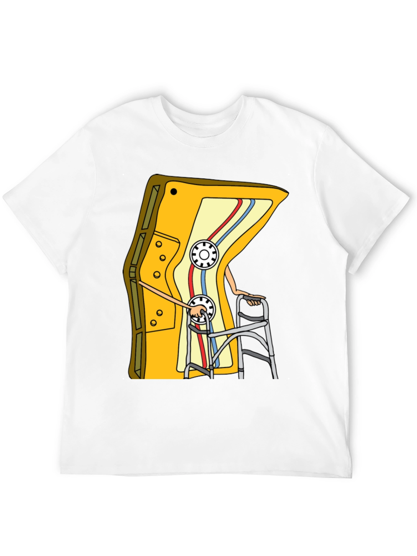 Cassette Tape Walker Graphic Tee - Retro Style Shirt