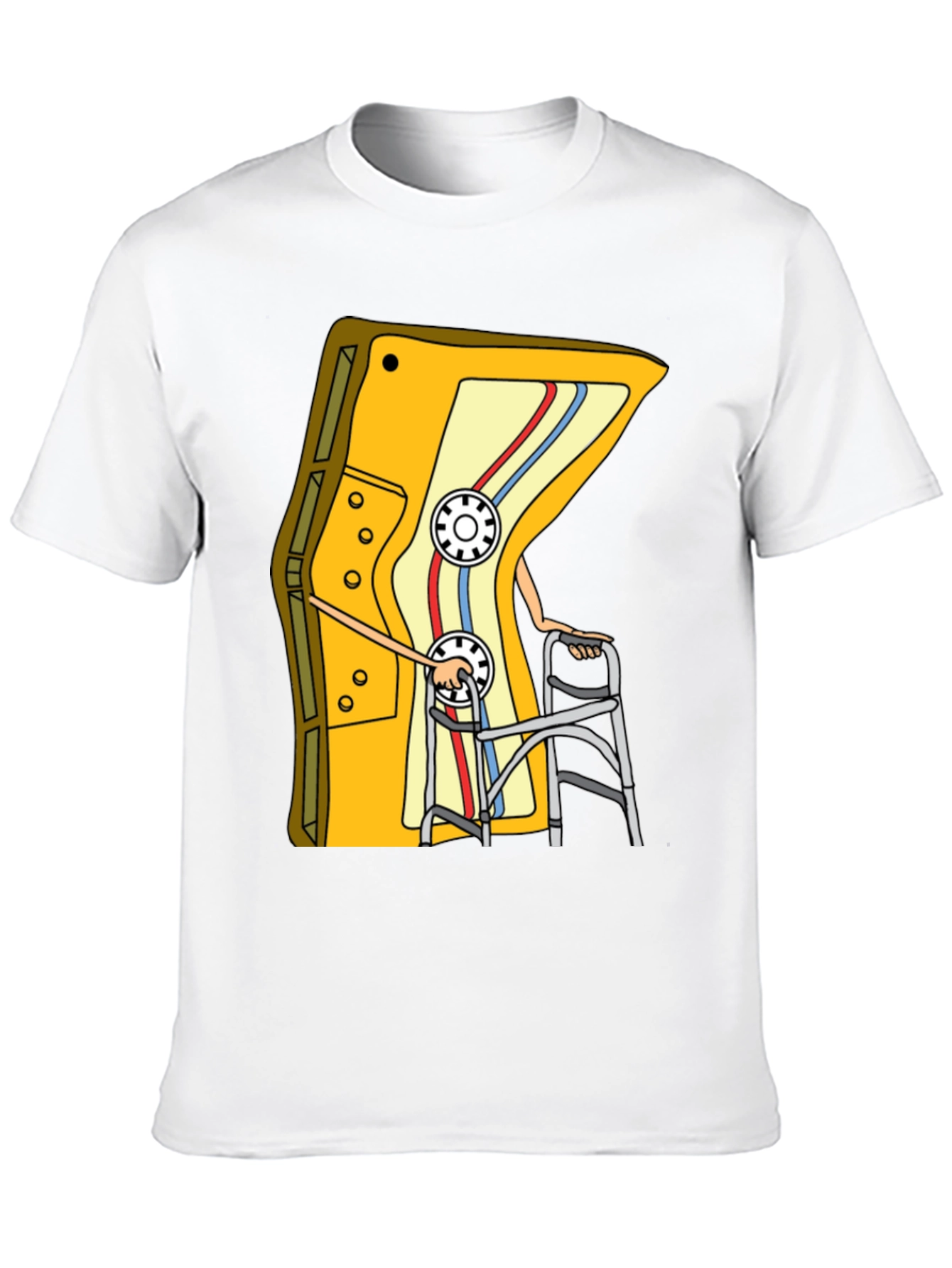 Cassette Tape Walker Graphic Tee - Retro Style Shirt