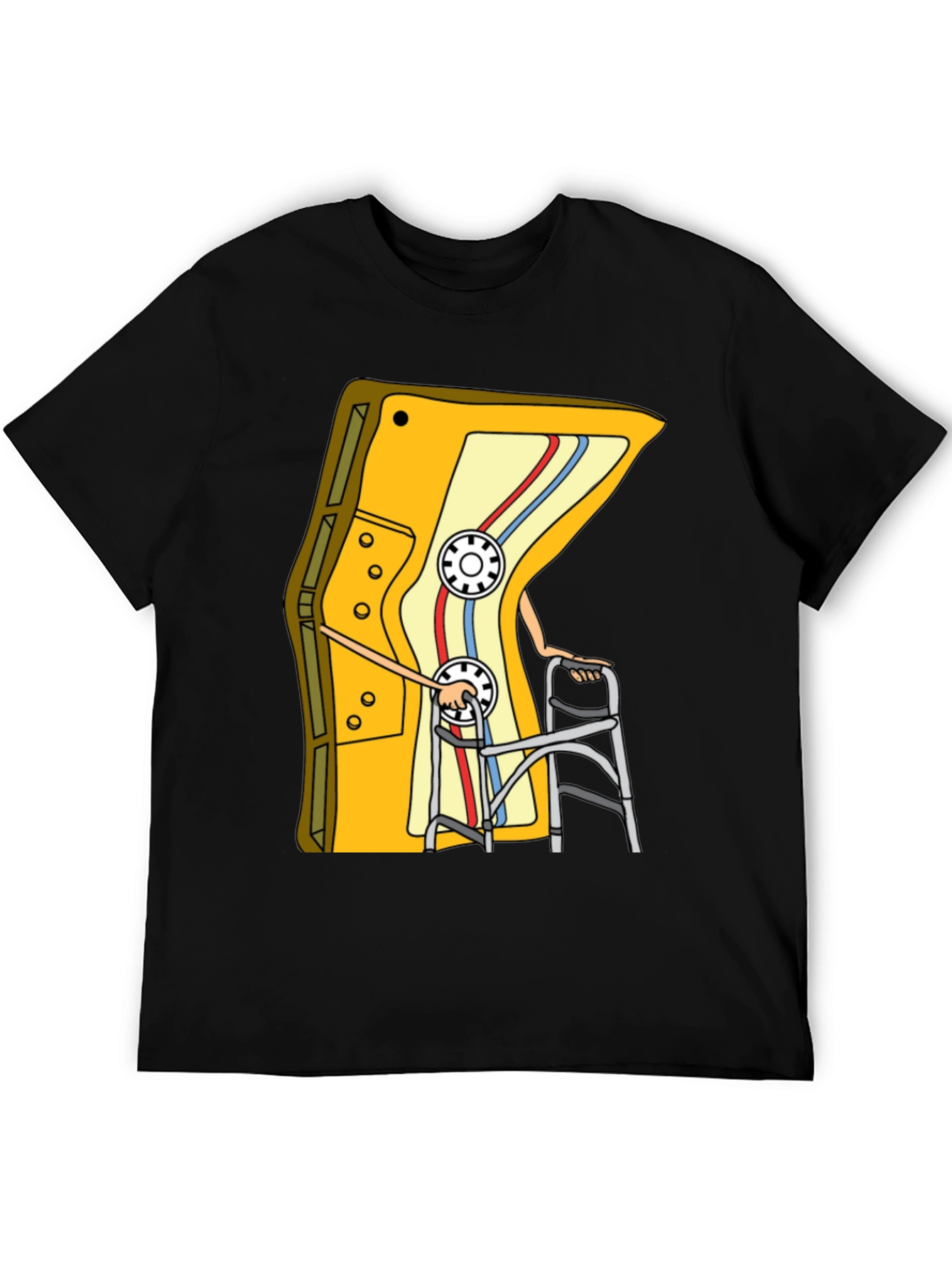 Cassette Tape Walker Graphic Tee - Retro Style Shirt