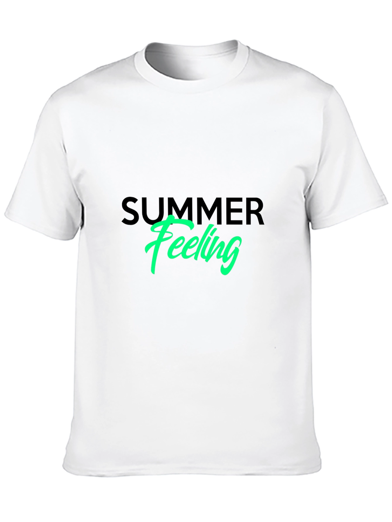 Summer Feeling Graphic Tee - Black