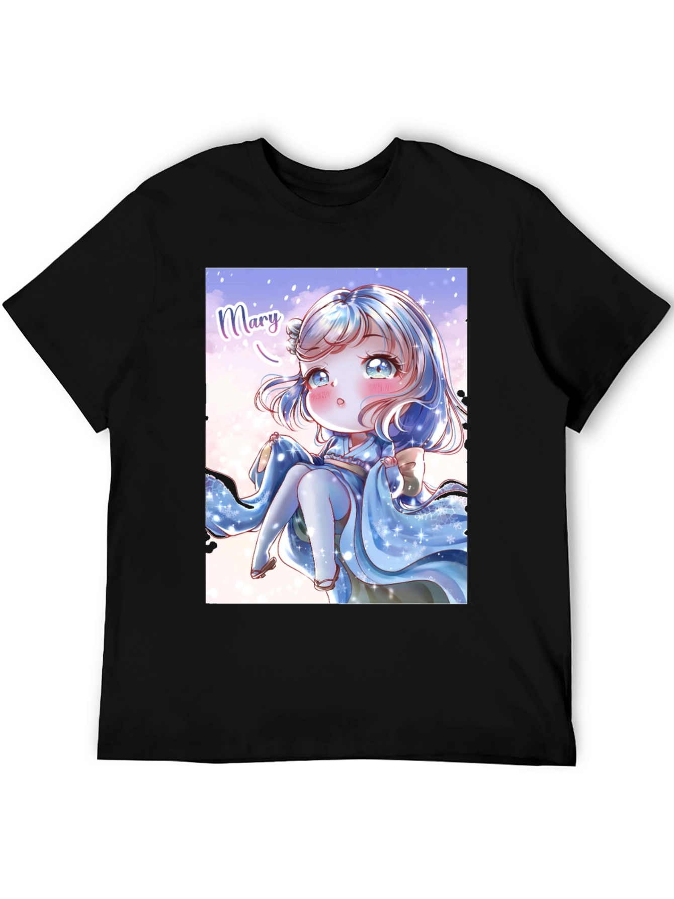 Anime Girl Graphic Print T-Shirt