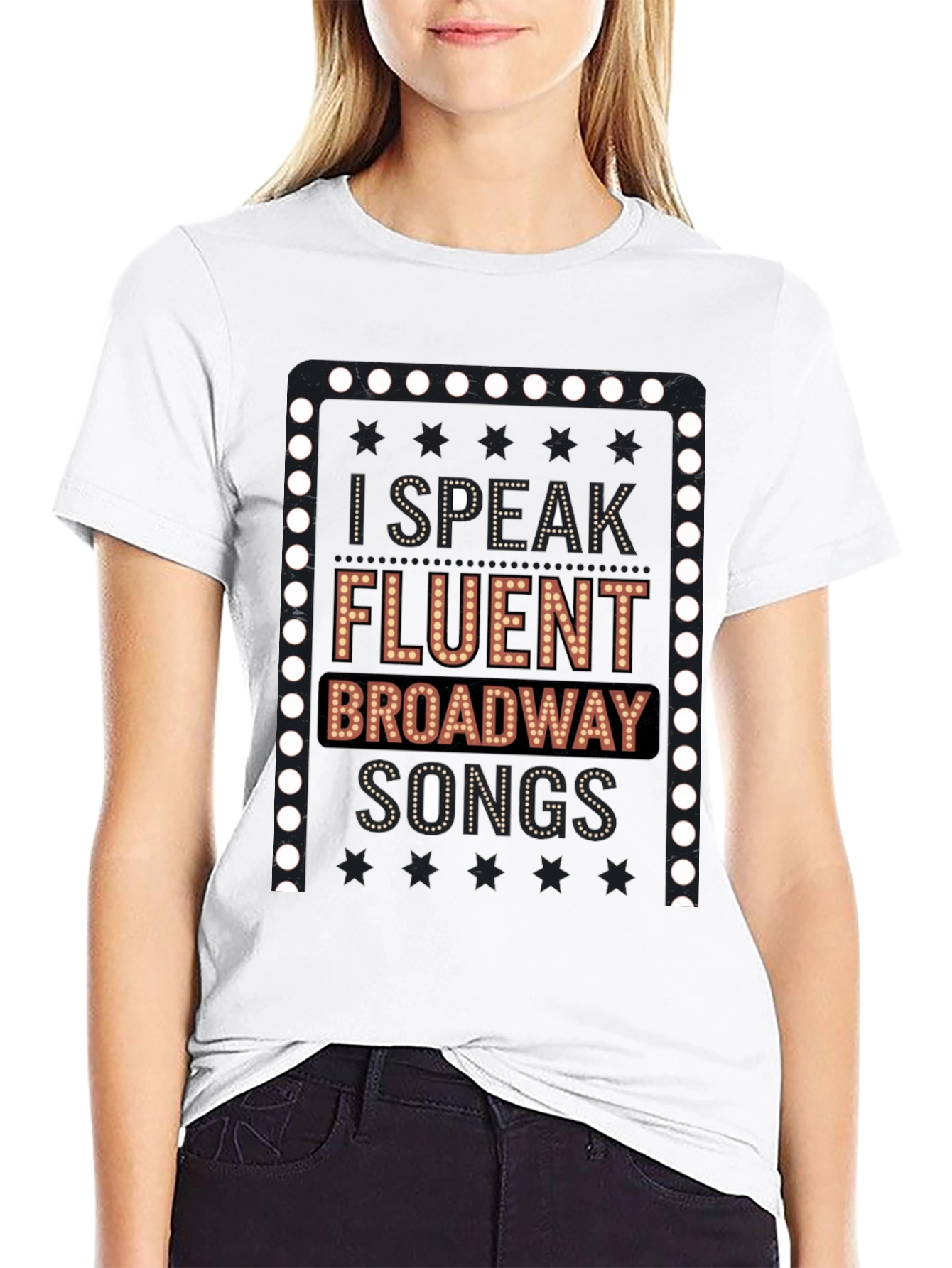 Broadway Lover T-Shirt - I Speak Fluent Broadway Songs