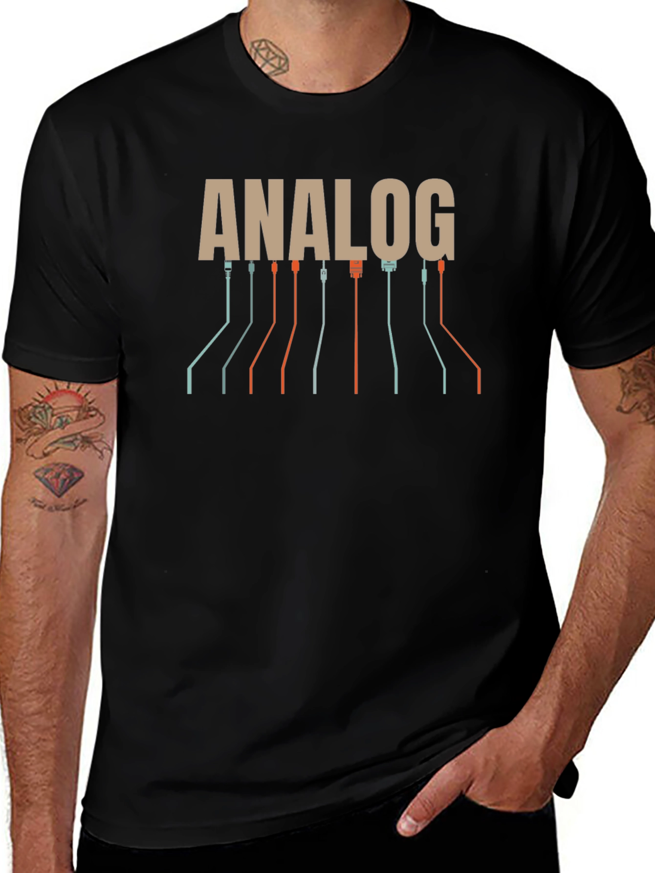 Retro Analog Circuit T-Shirt - Unique Geek Tee