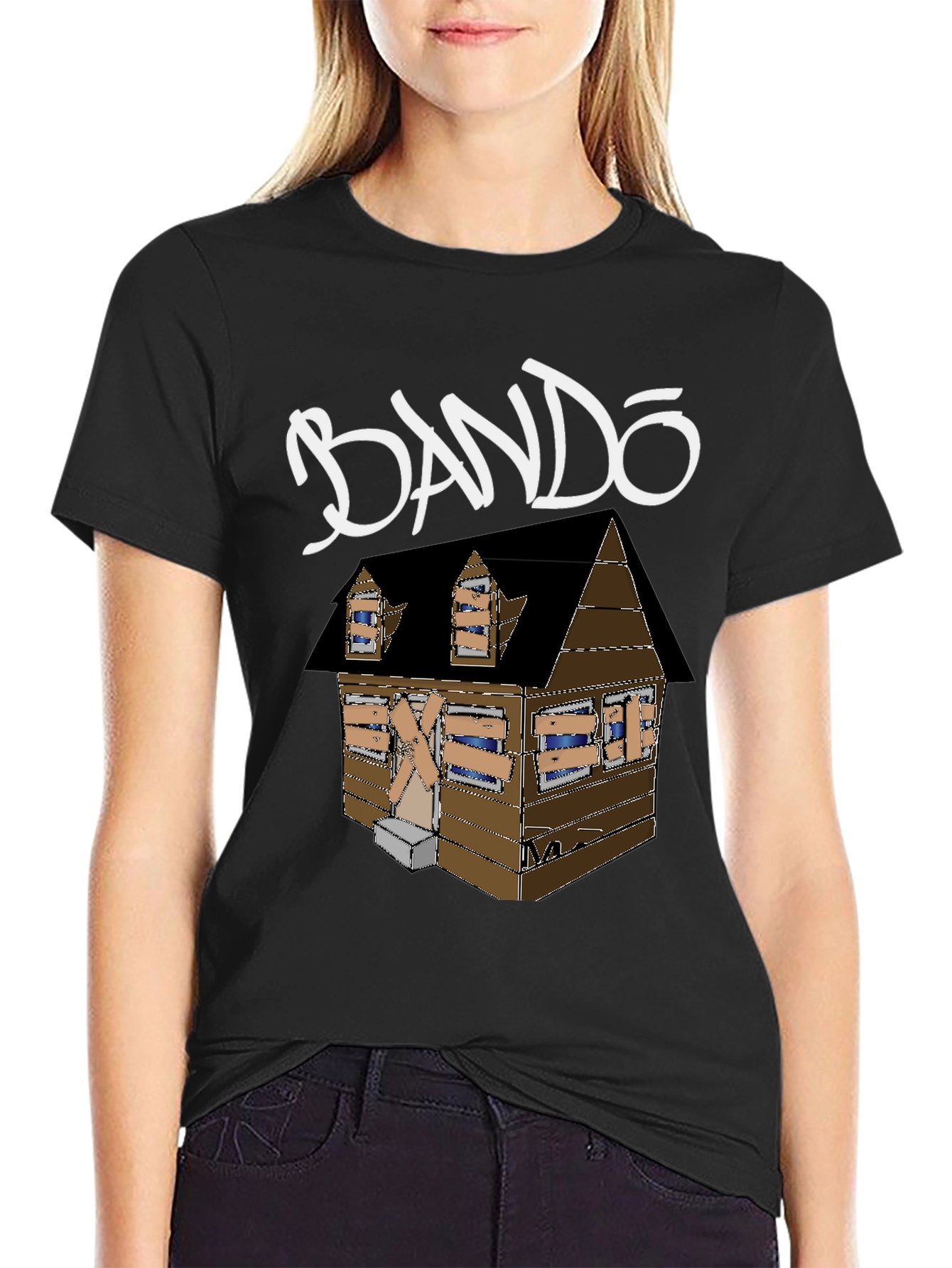 BANDO House Graphic Tee - Black