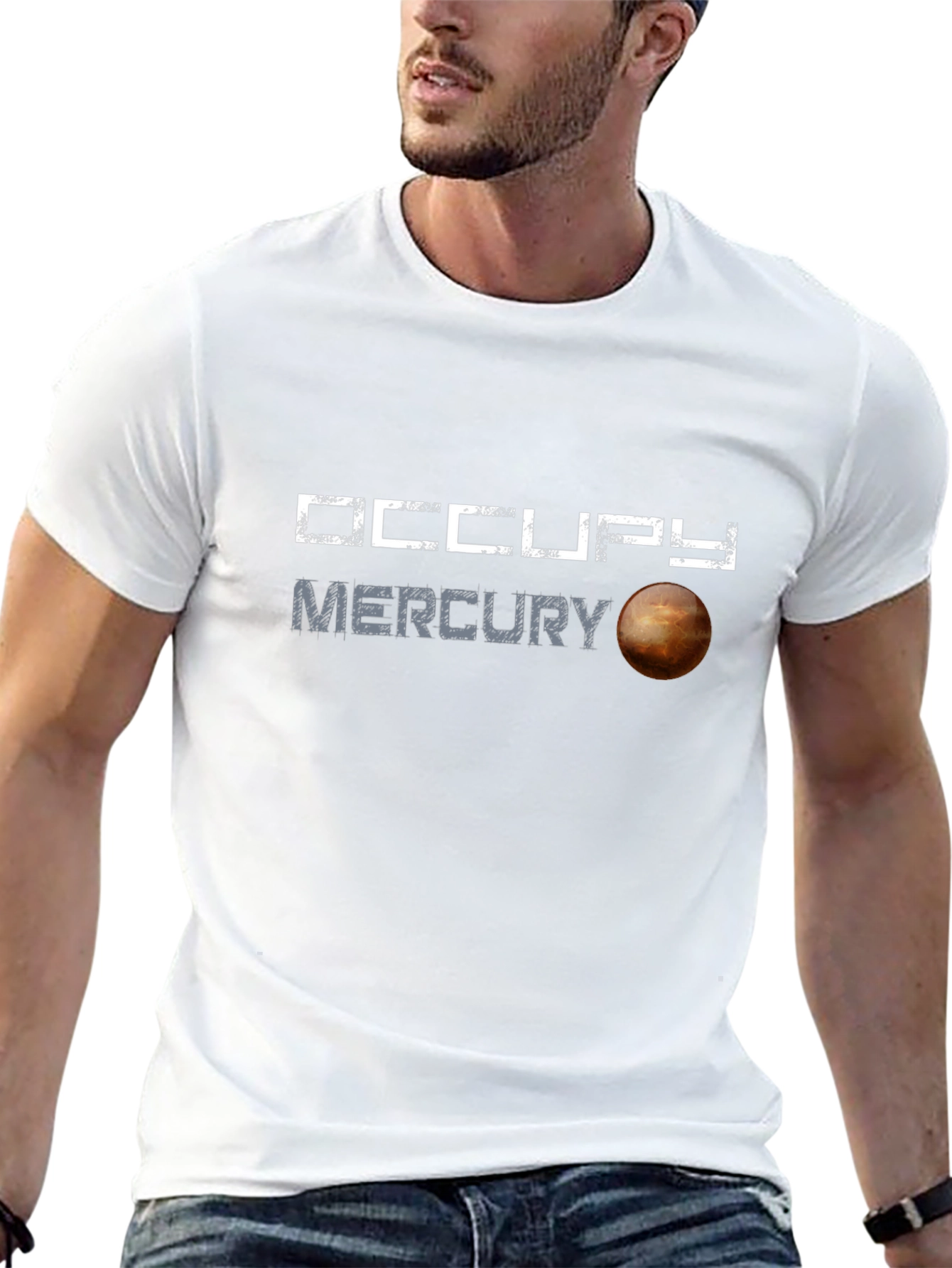 Occupy Mercury Graphic T-Shirt - Space Exploration Tee