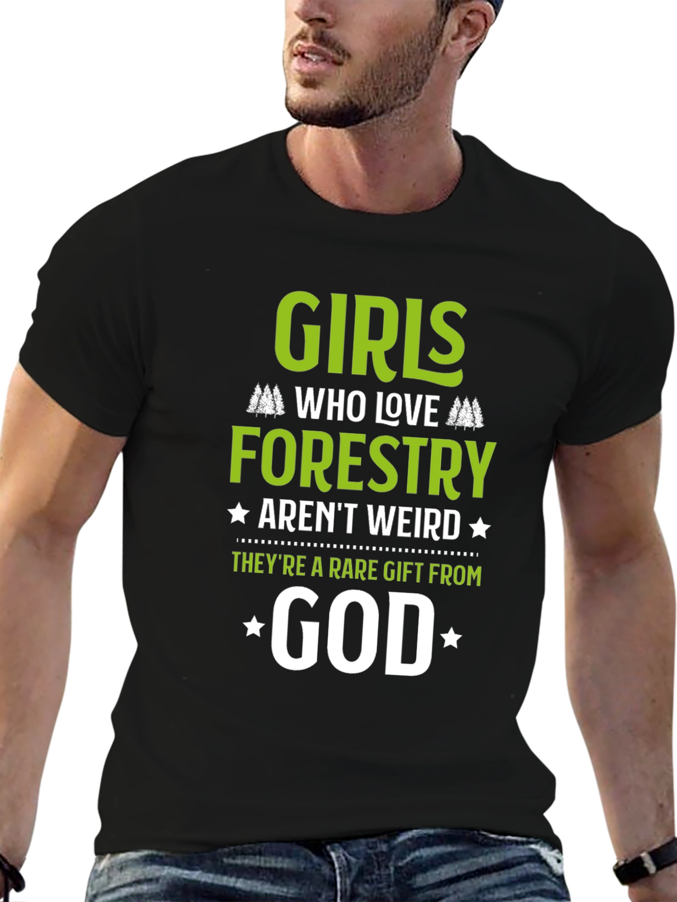 Girls Who Love Forestry Graphic T-Shirt