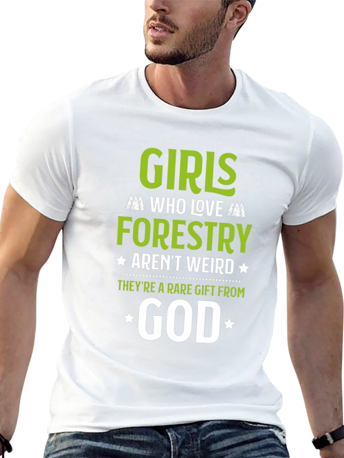 Girls Who Love Forestry Graphic T-Shirt