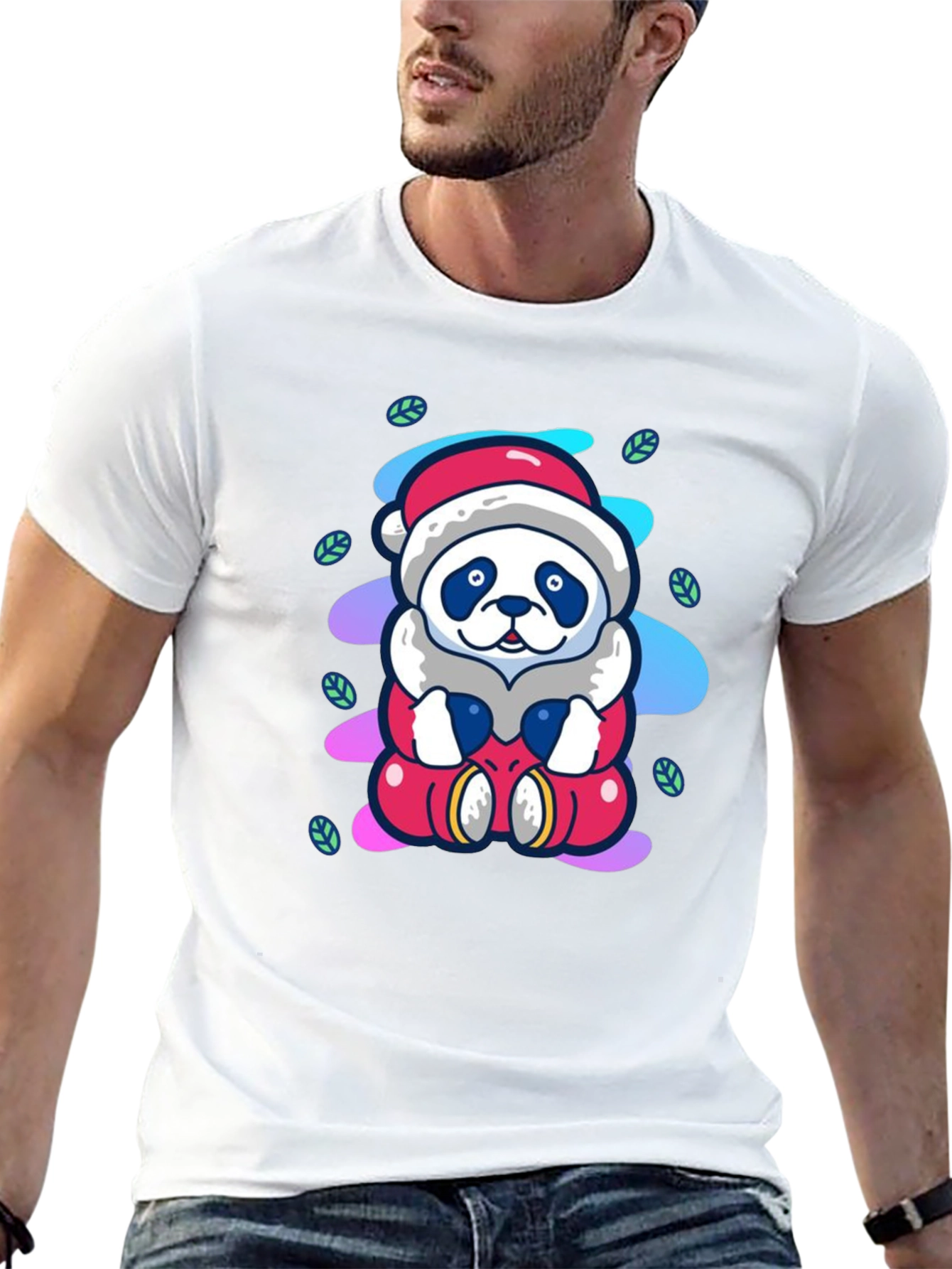Santa Panda Tee - Holiday Cheer