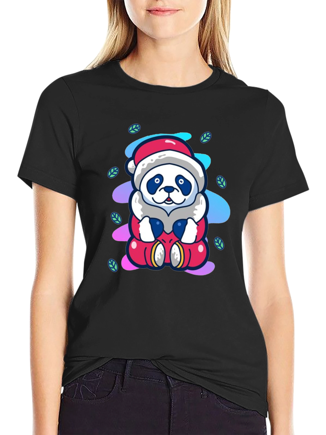 Santa Panda Tee - Holiday Cheer