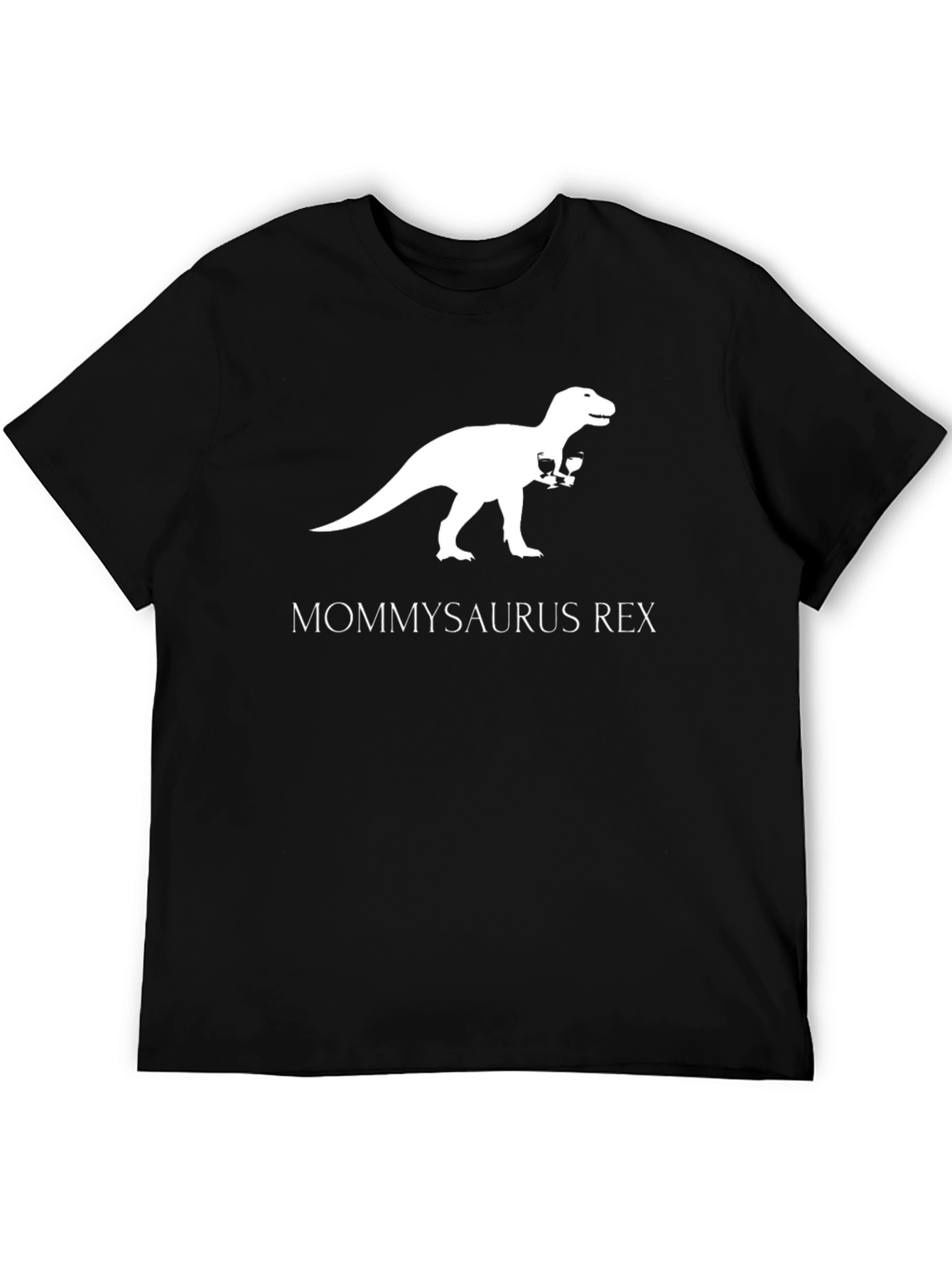 Mommysaurus Rex T-Shirt - Dinosaur Wine Lover Tee
