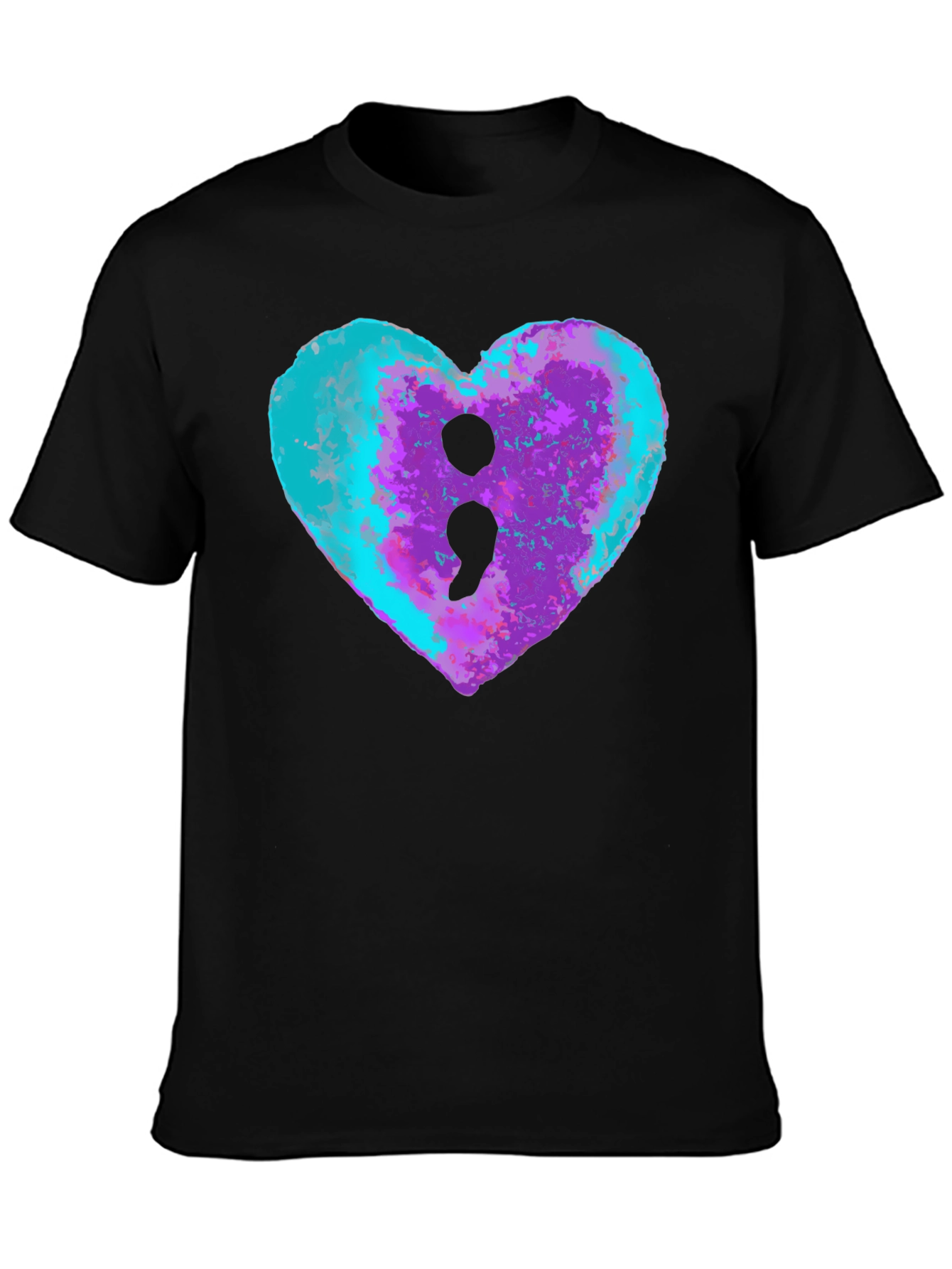 Semicolon Heart Tee - Mental Health Awareness Shirt
