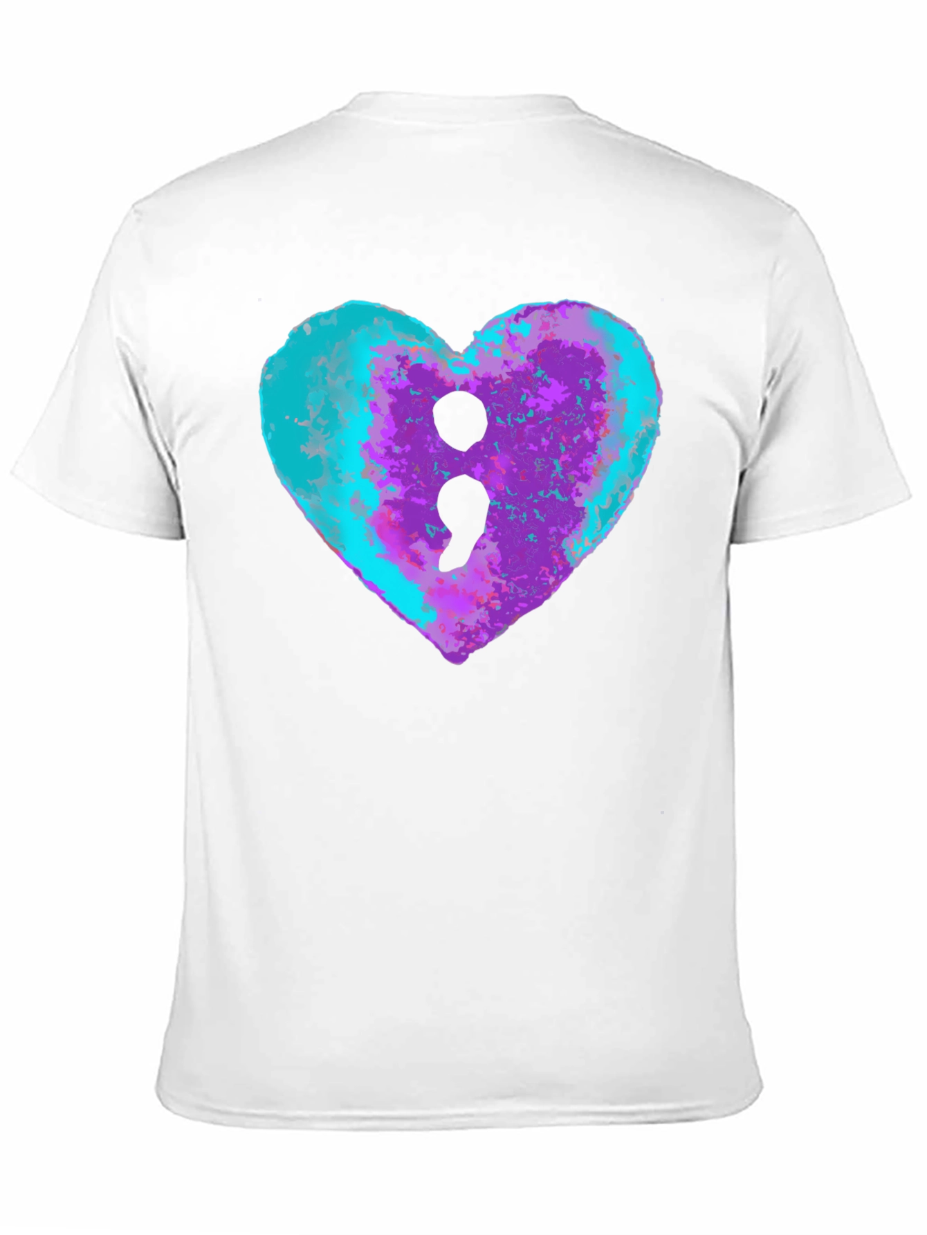 Semicolon Heart Tee - Mental Health Awareness Shirt