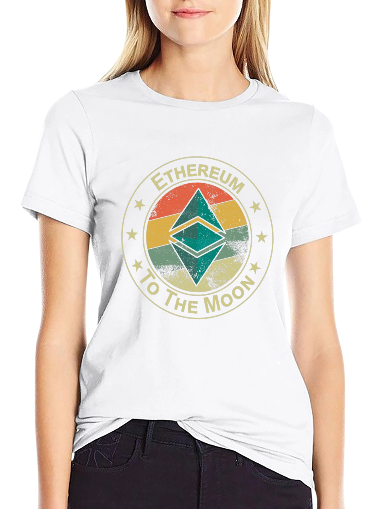 Ethereum to the Moon Graphic Tee