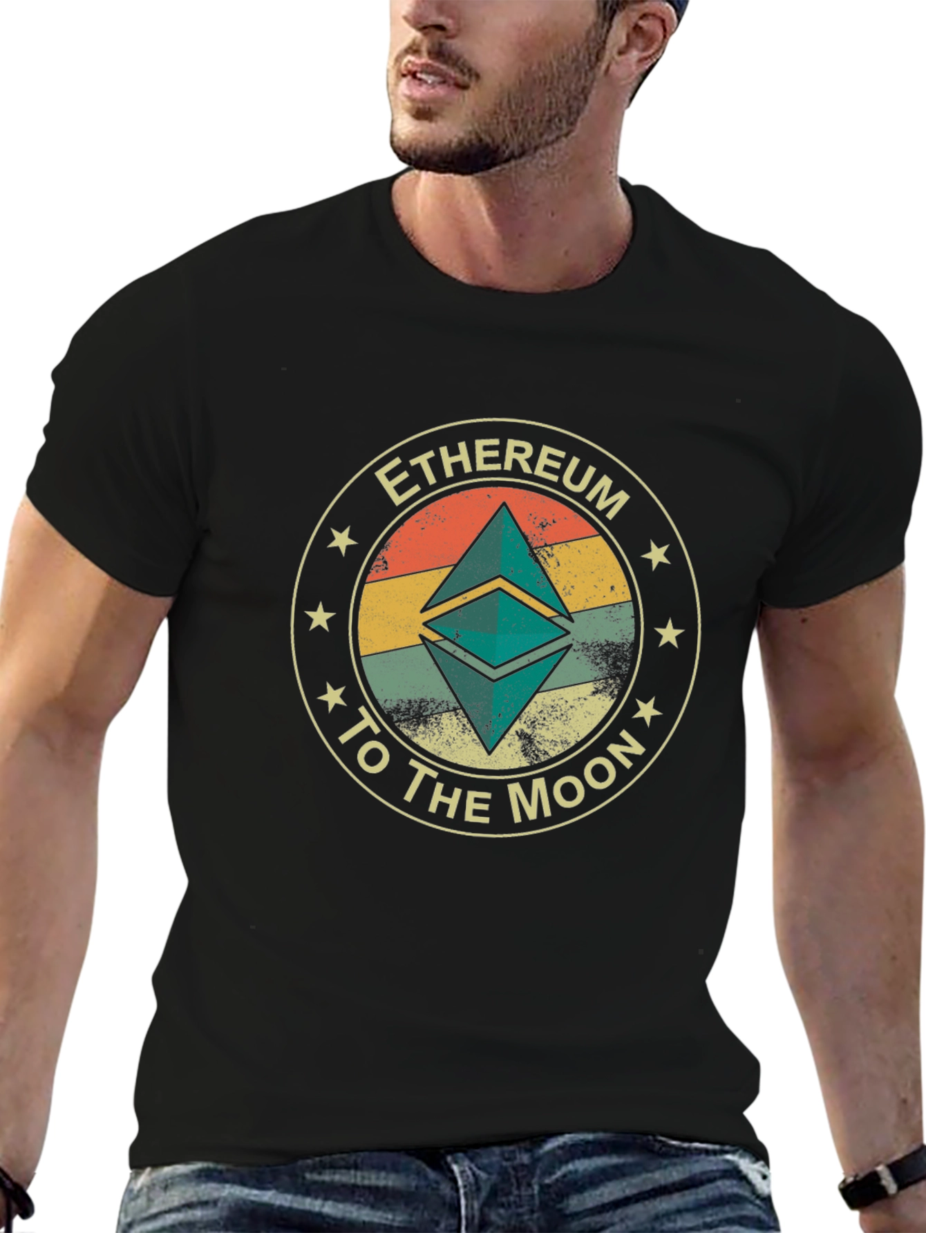 Ethereum to the Moon Graphic Tee