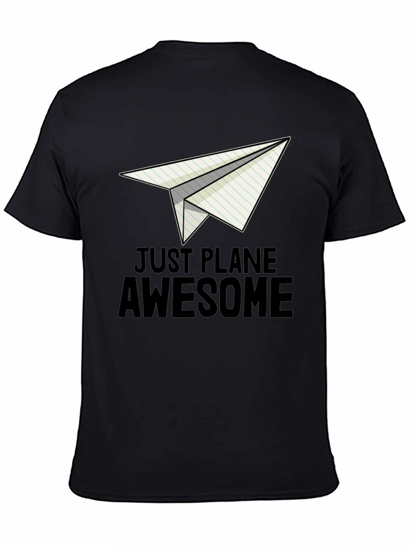 Just Plane Awesome Black T-Shirt
