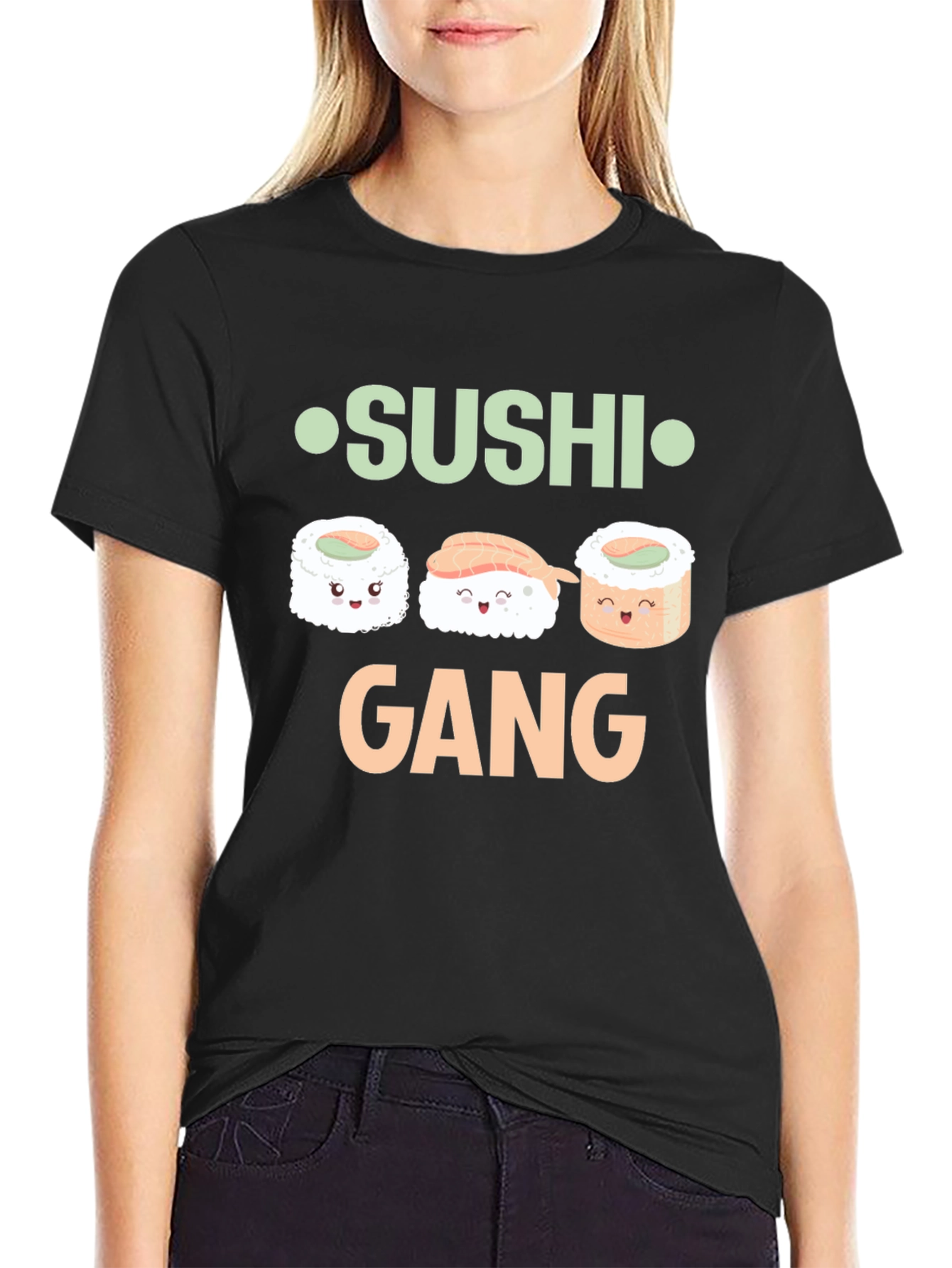 Sushi Gang Graphic T-Shirt - Cute Kawaii Style