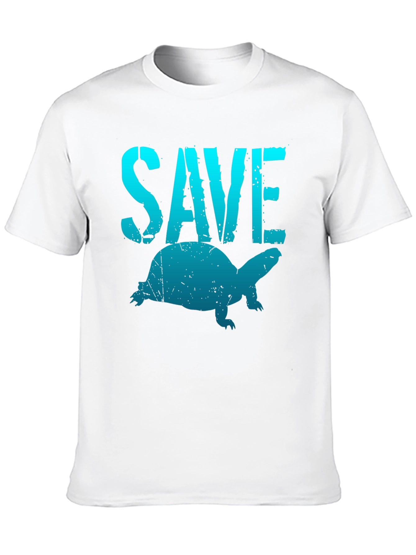 Save the Turtles T-Shirt - Black Cotton Tee