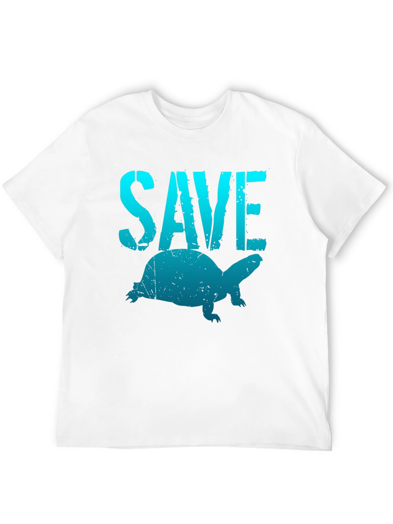 Save the Turtles T-Shirt - Black Cotton Tee