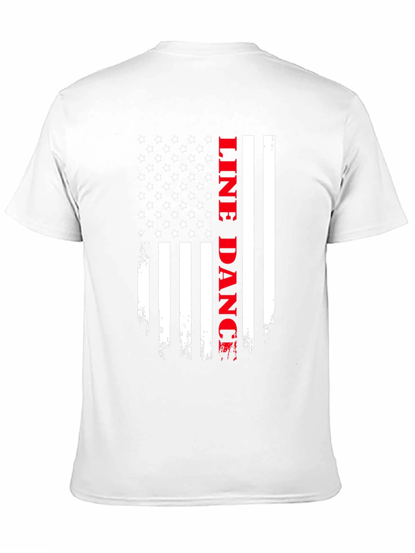 Line Dance American Flag T-Shirt