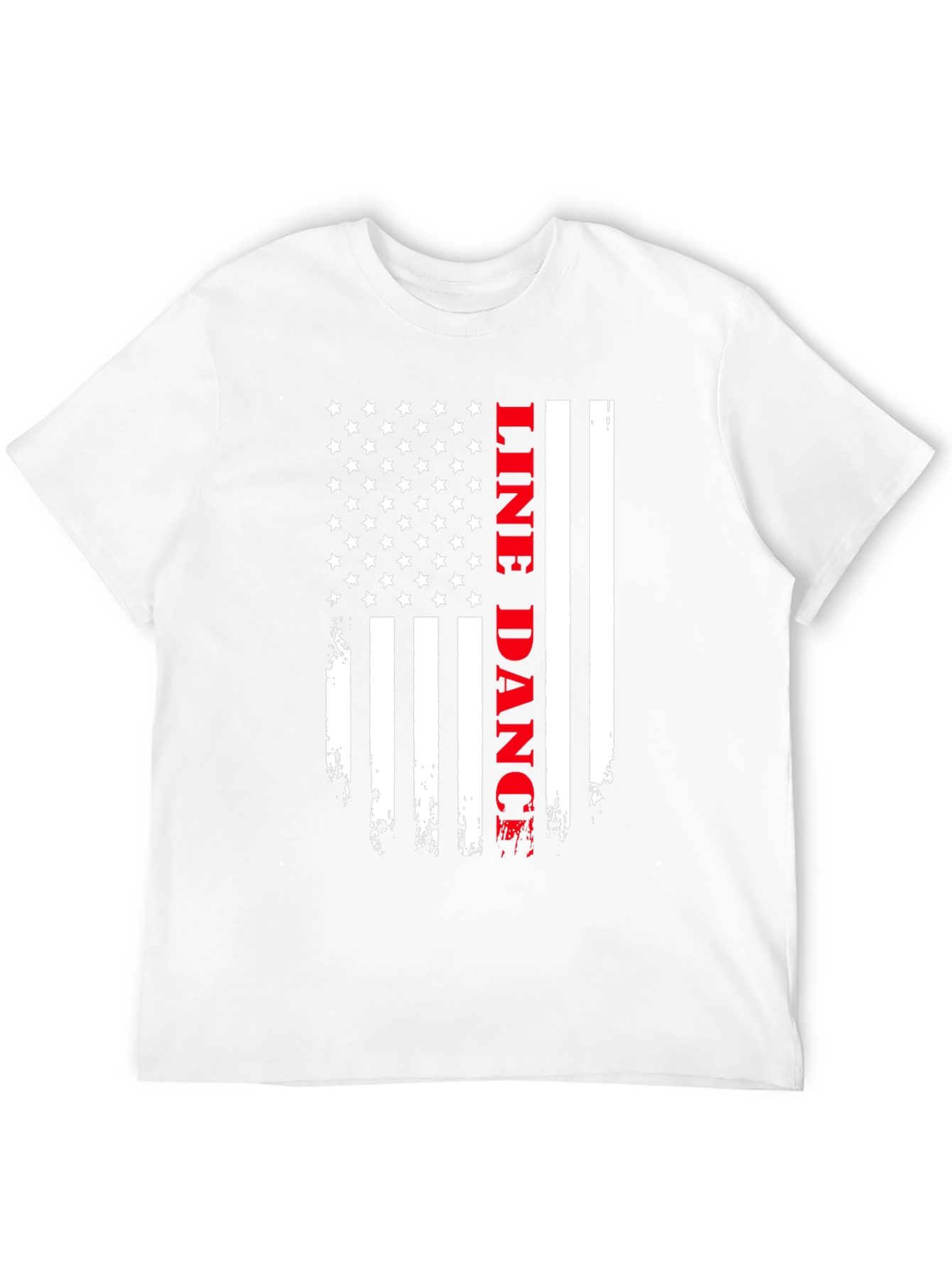 Line Dance American Flag T-Shirt
