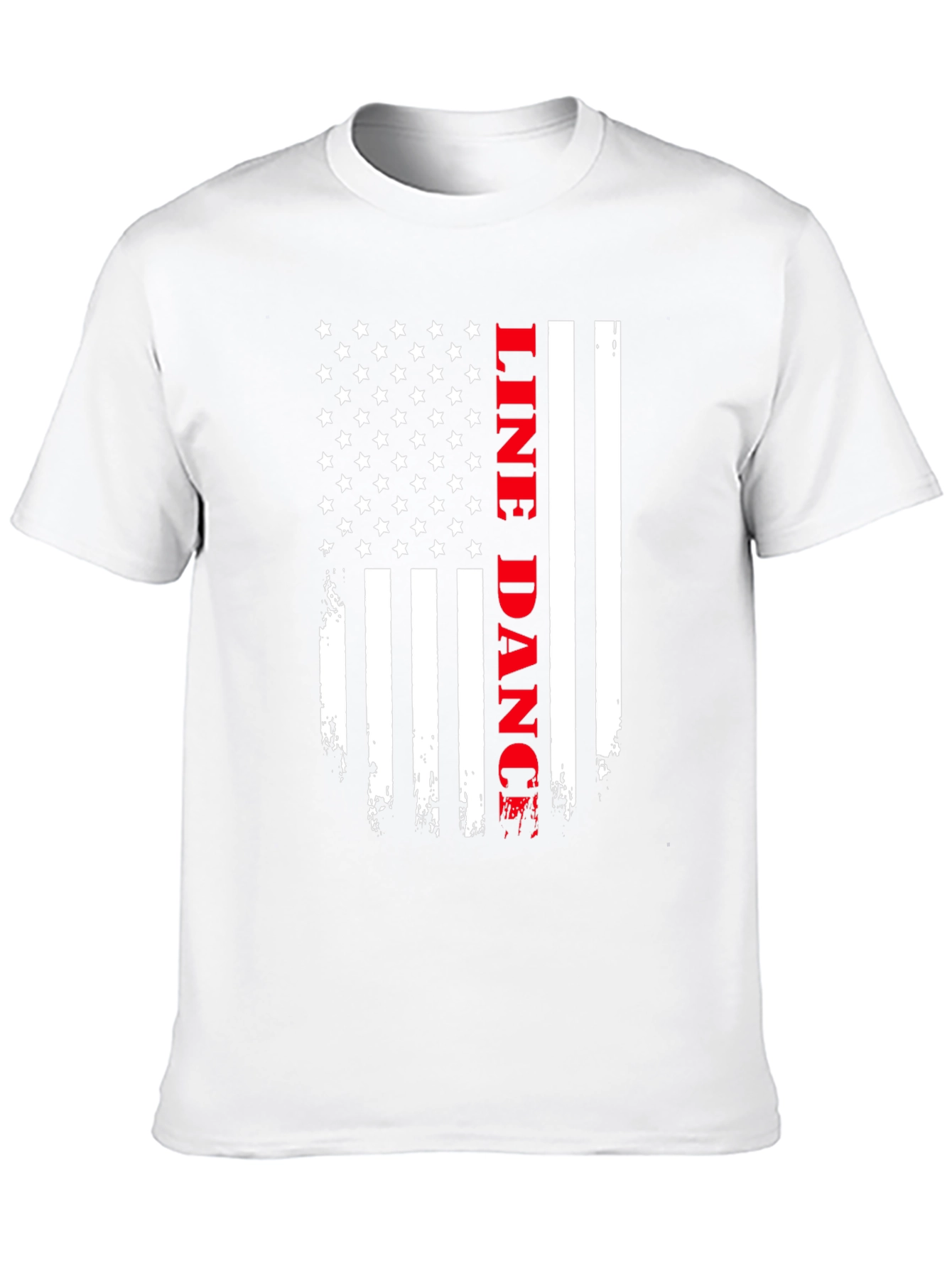 Line Dance American Flag T-Shirt