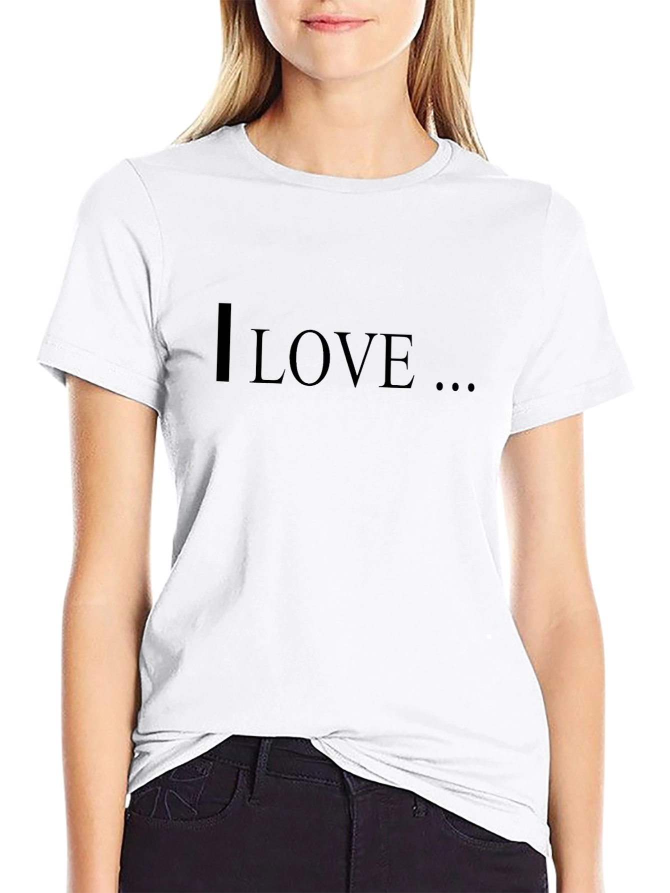 I Love T-Shirt - Black Graphic Tee