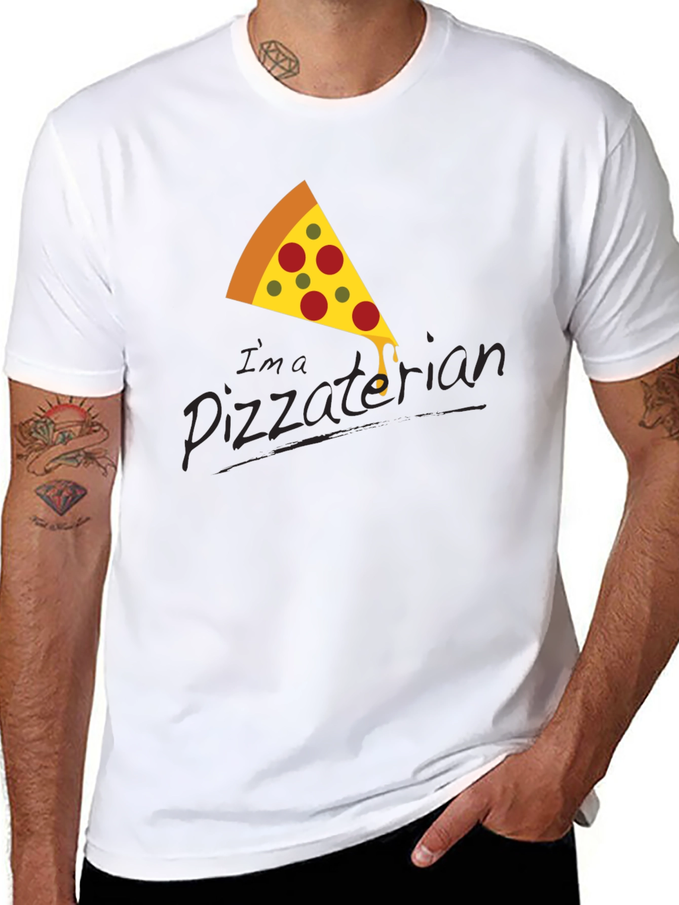 Pizza Lover T-Shirt - Im a Pizzaterian Graphic Tee