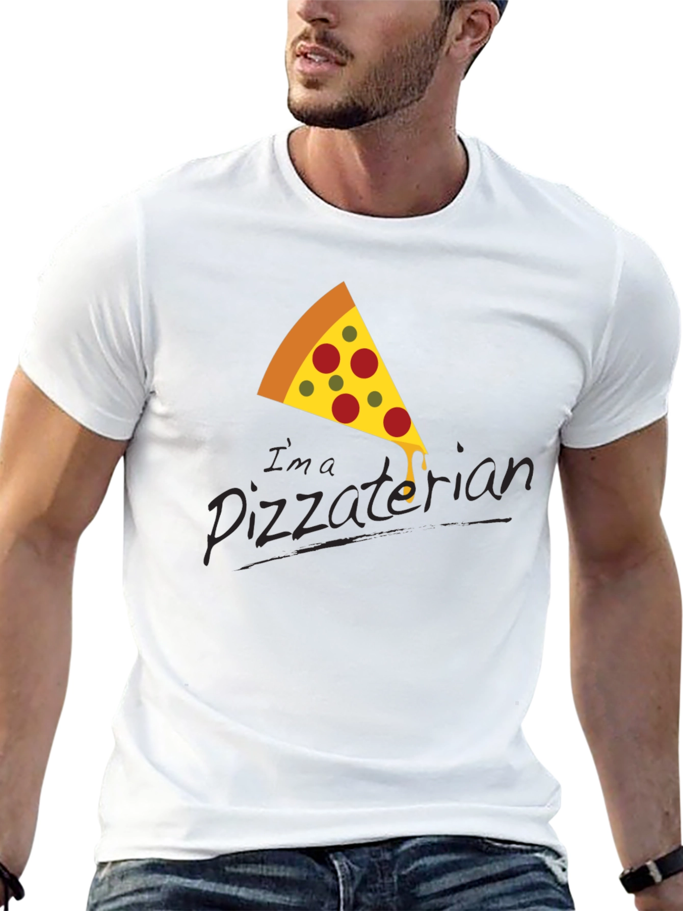 Pizza Lover T-Shirt - Im a Pizzaterian Graphic Tee
