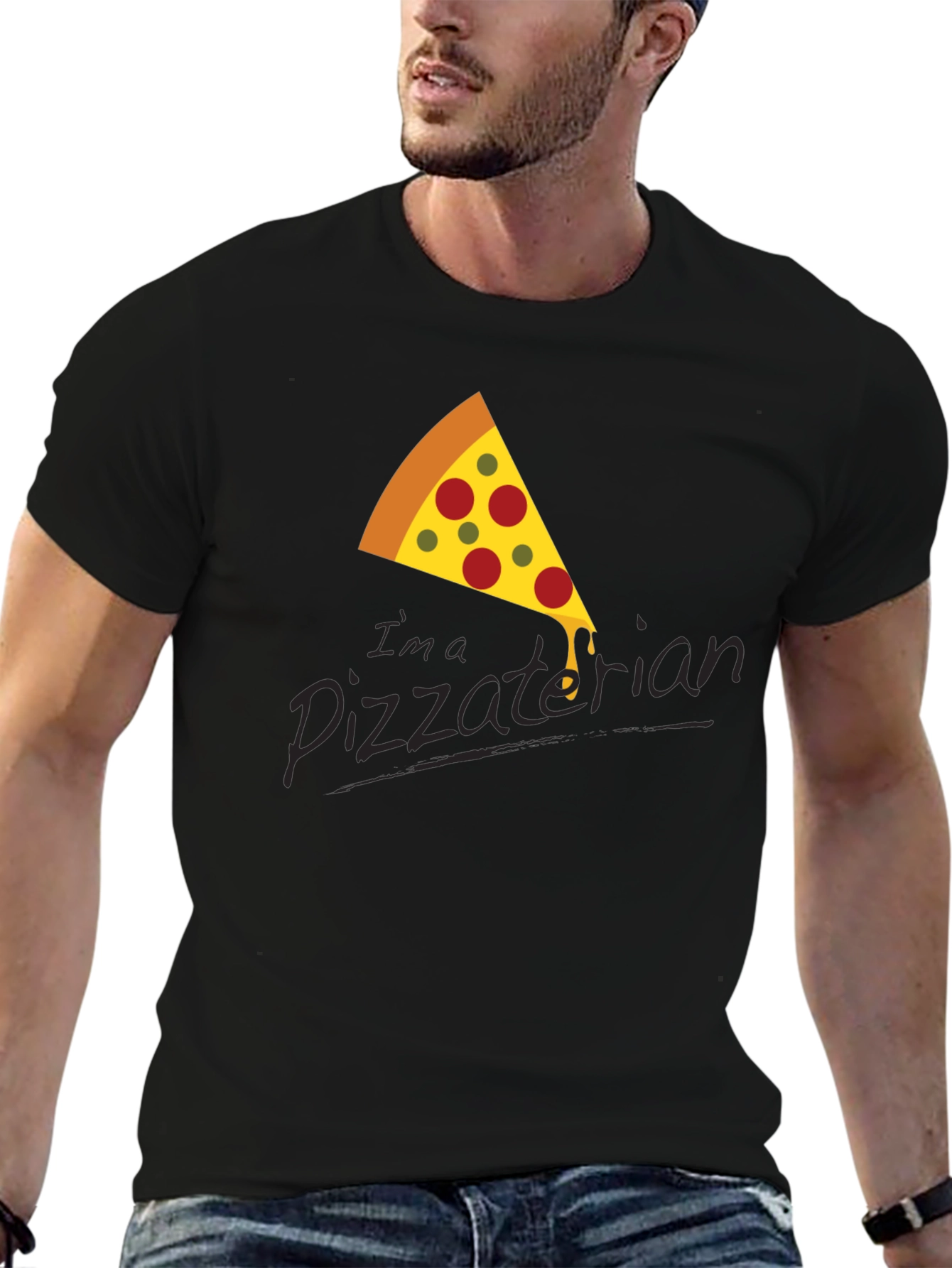 Pizza Lover T-Shirt - Im a Pizzaterian Graphic Tee
