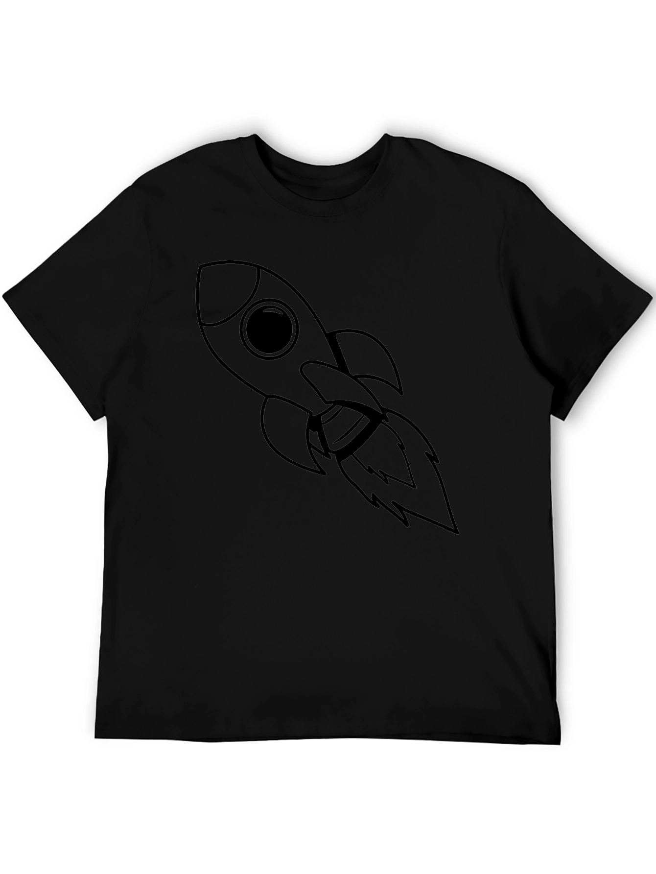 Rocket Graphic Tee - Black Unisex T-Shirt