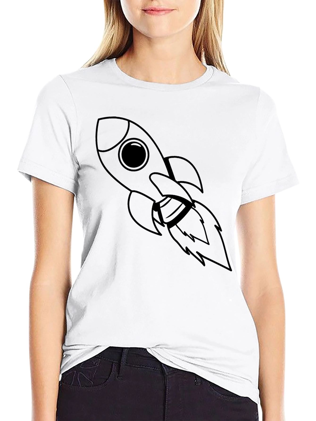 Rocket Graphic Tee - Black Unisex T-Shirt