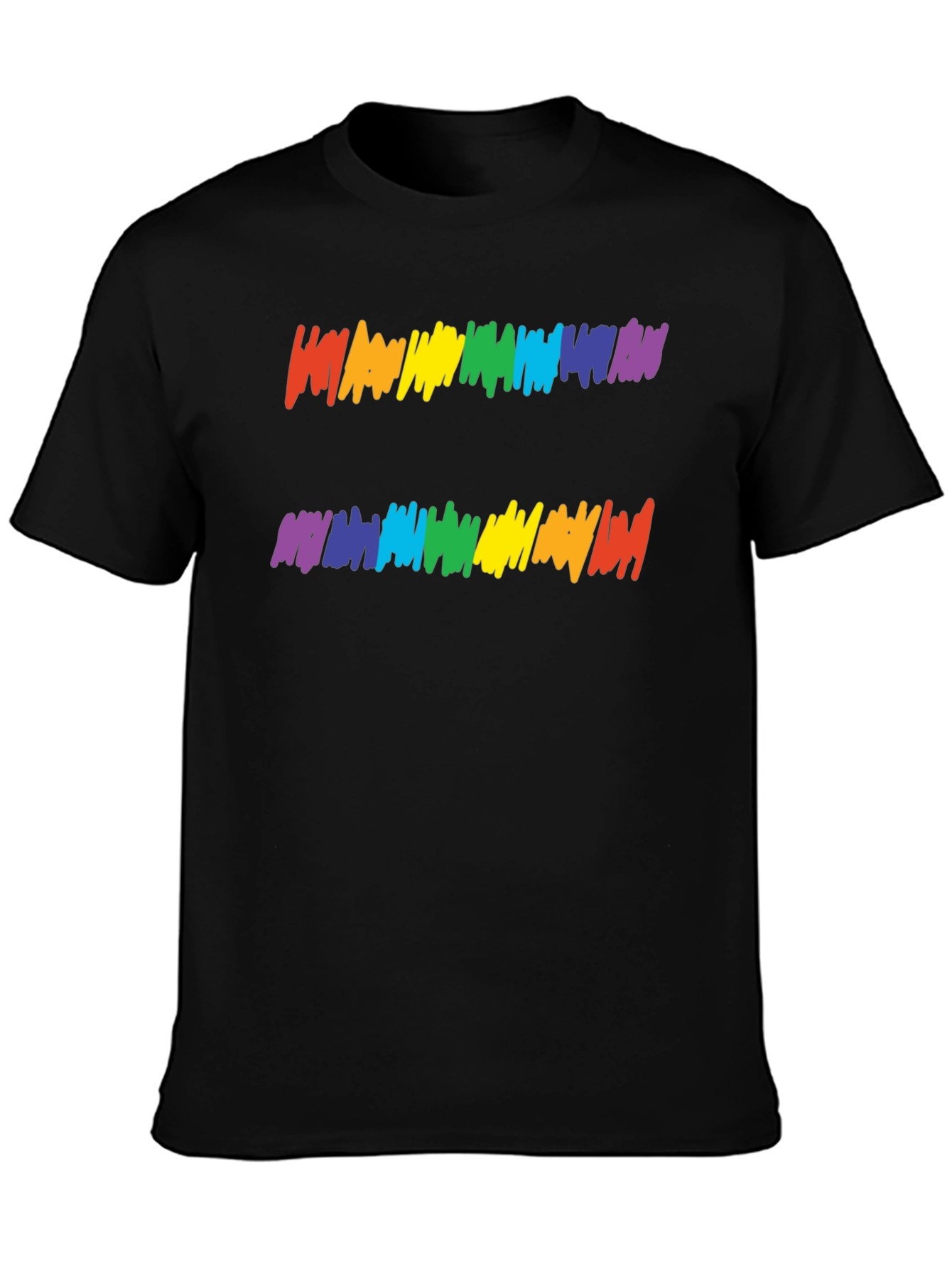 Rainbow Equality Symbol Graphic Tee - Black