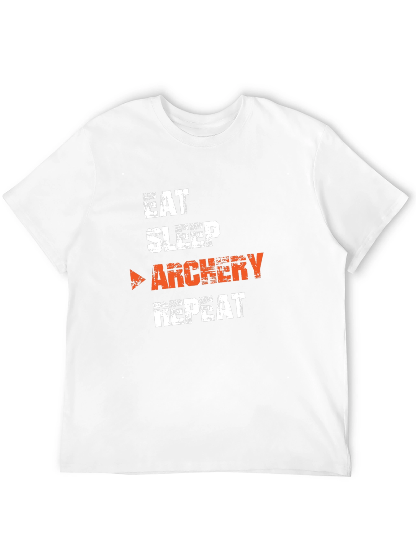 Eat Sleep Archery Repeat Black Graphic T-Shirt