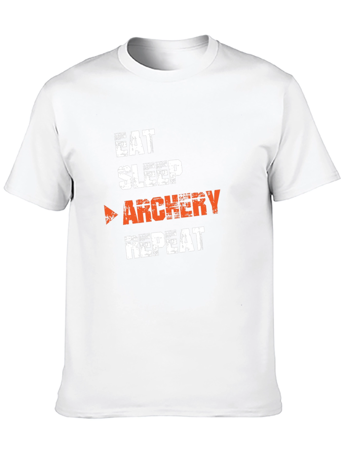 Eat Sleep Archery Repeat Black Graphic T-Shirt