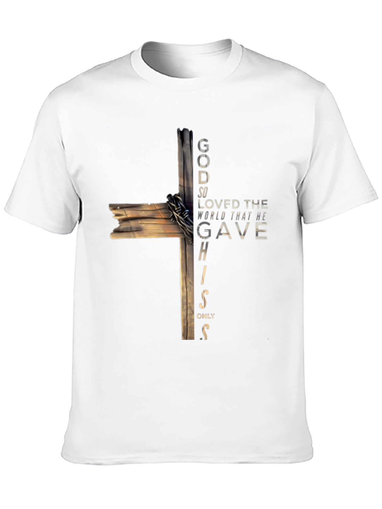 Faith-Inspired Cross Graphic T-Shirt