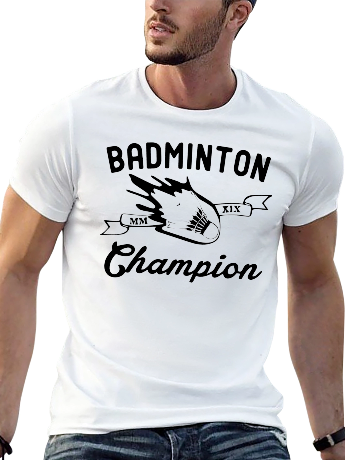 Badminton Champion Graphic T-Shirt