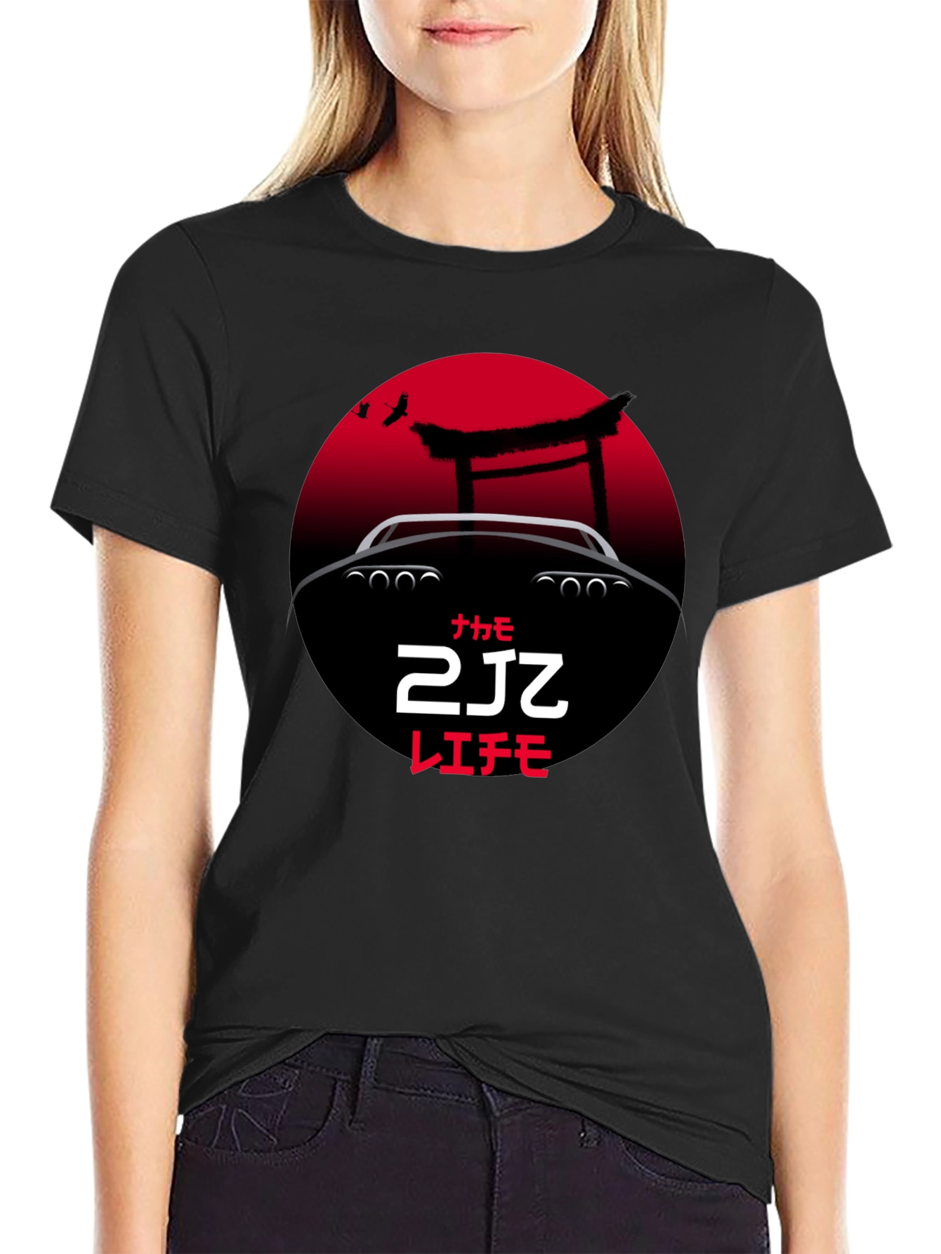 2JZ Car Graphic Tee - Japanese Automotive Culture T-Shirt