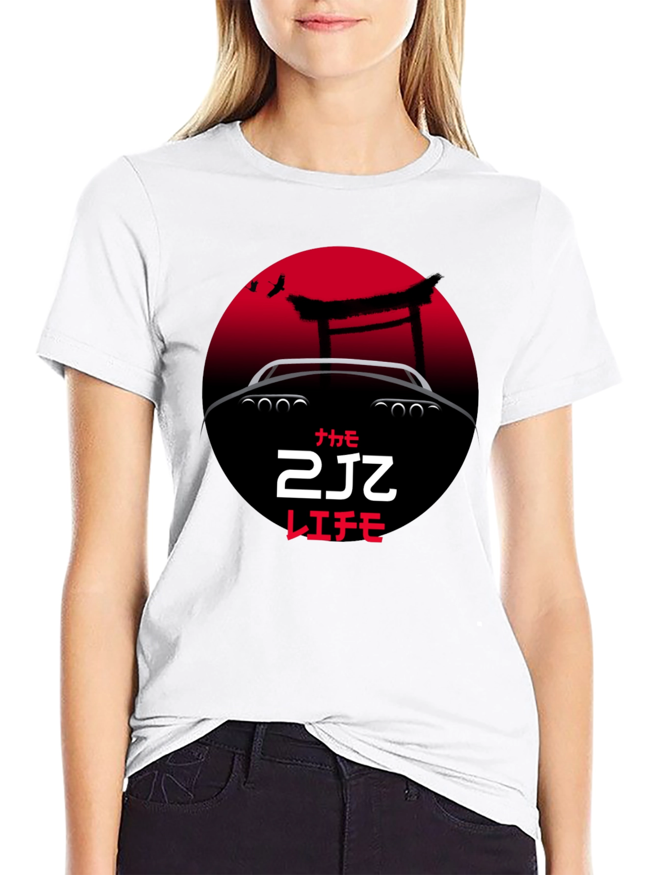 2JZ Car Graphic Tee - Japanese Automotive Culture T-Shirt