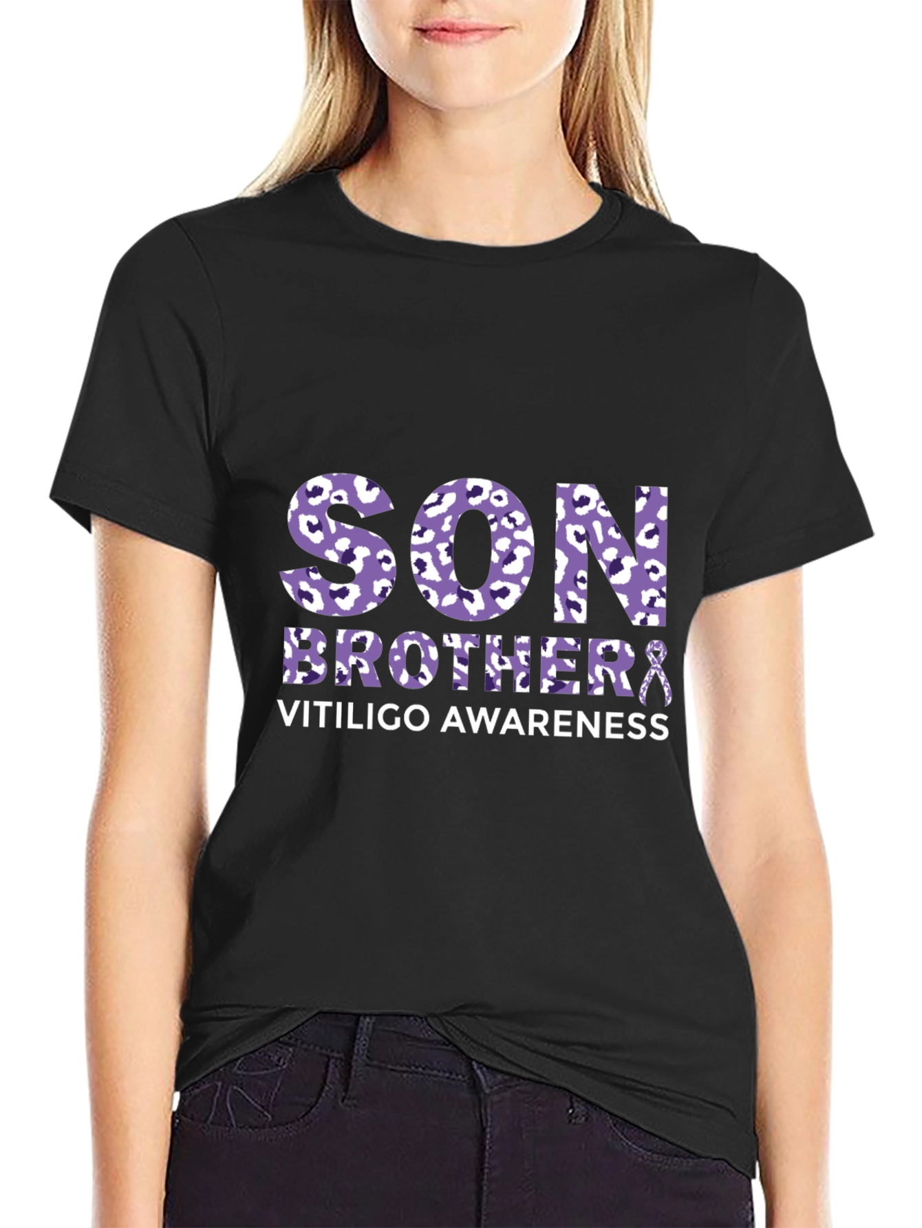 Vitiligo Awareness Son Brother T-Shirt
