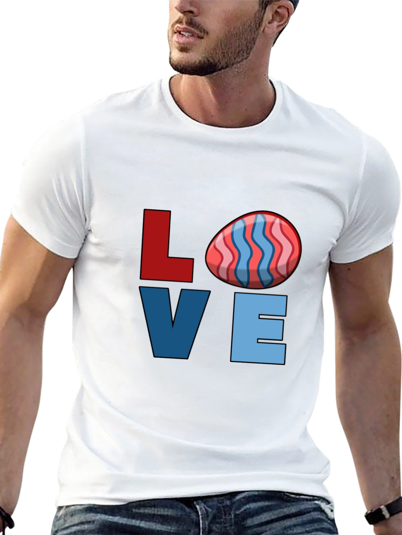 Easter Love T-Shirt - Egg Graphic Tee
